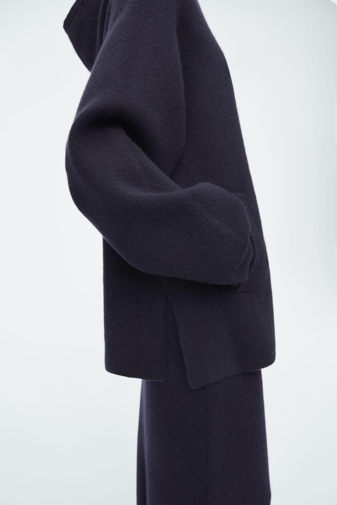 OVERSIZED DOUBLE-FACED WOOL HOODIE Product Image