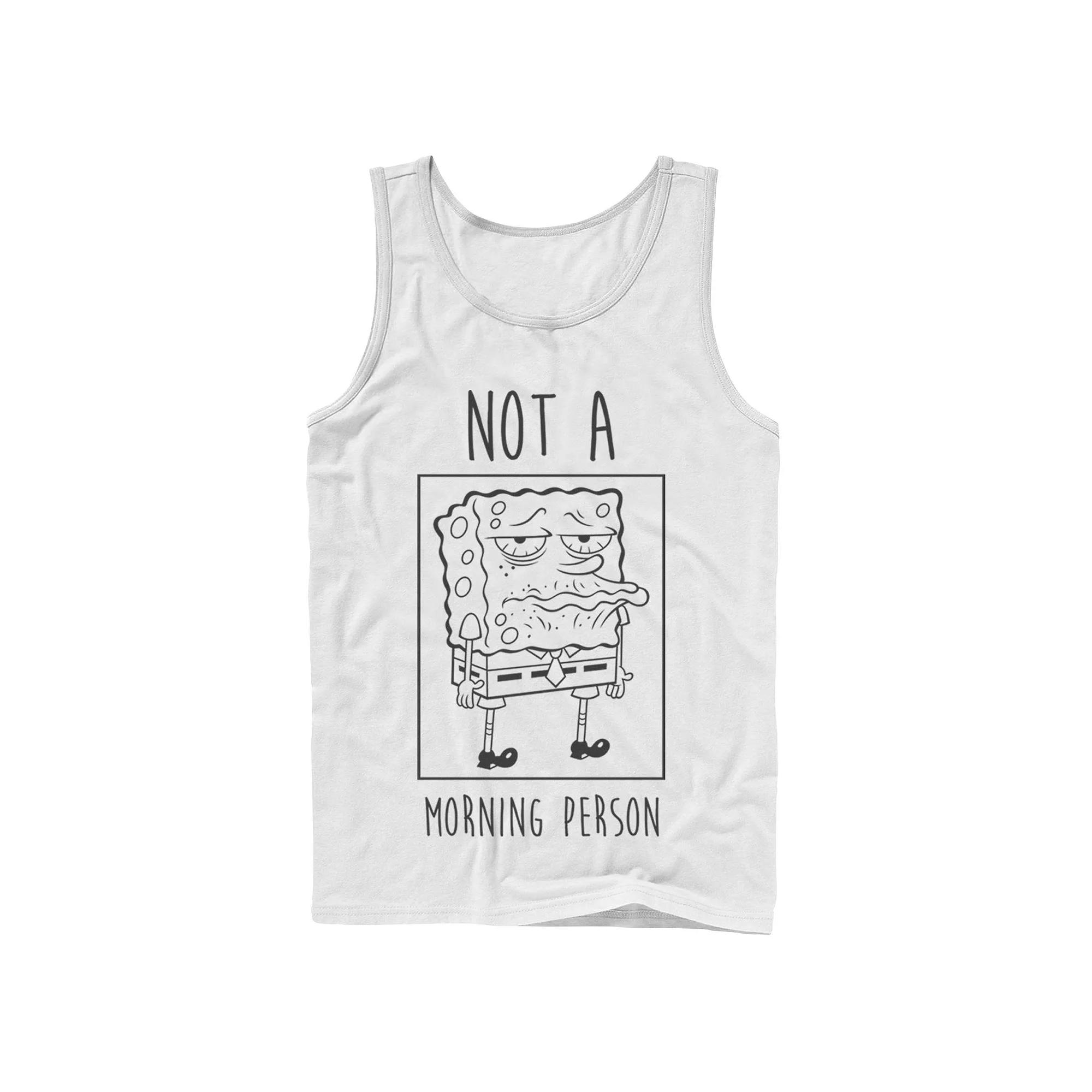 Men's Nickelodeon SpongeBob SquarePants Not A Morning Person Graphic Tank Top,  Product Image