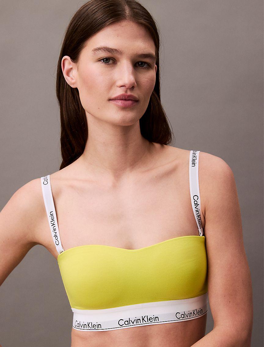 Icon Cotton Modal Lightly Lined Bandeau Bra Product Image