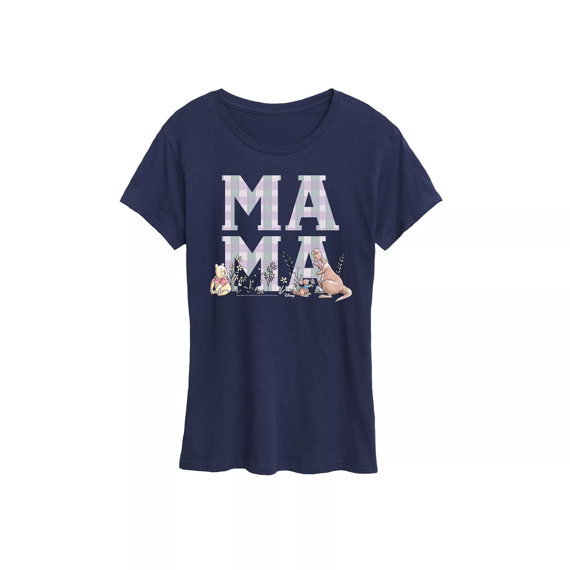 Disney's Minnie Mouse Women's Mama Grid Graphic Tee,  Product Image