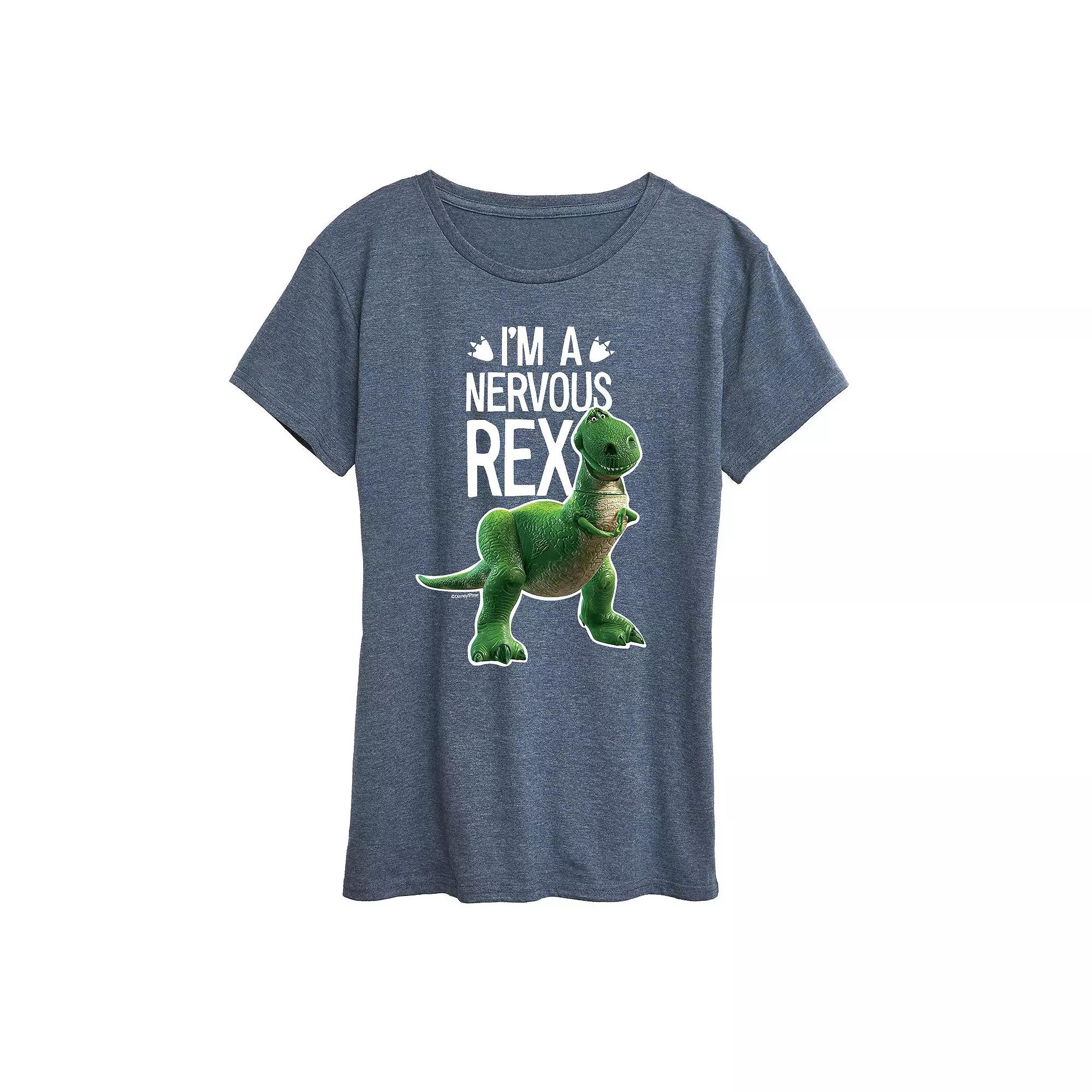 Disney / Pixar's Toy Story Women's Nervous Rex Graphic Tee, Girl's,  Product Image