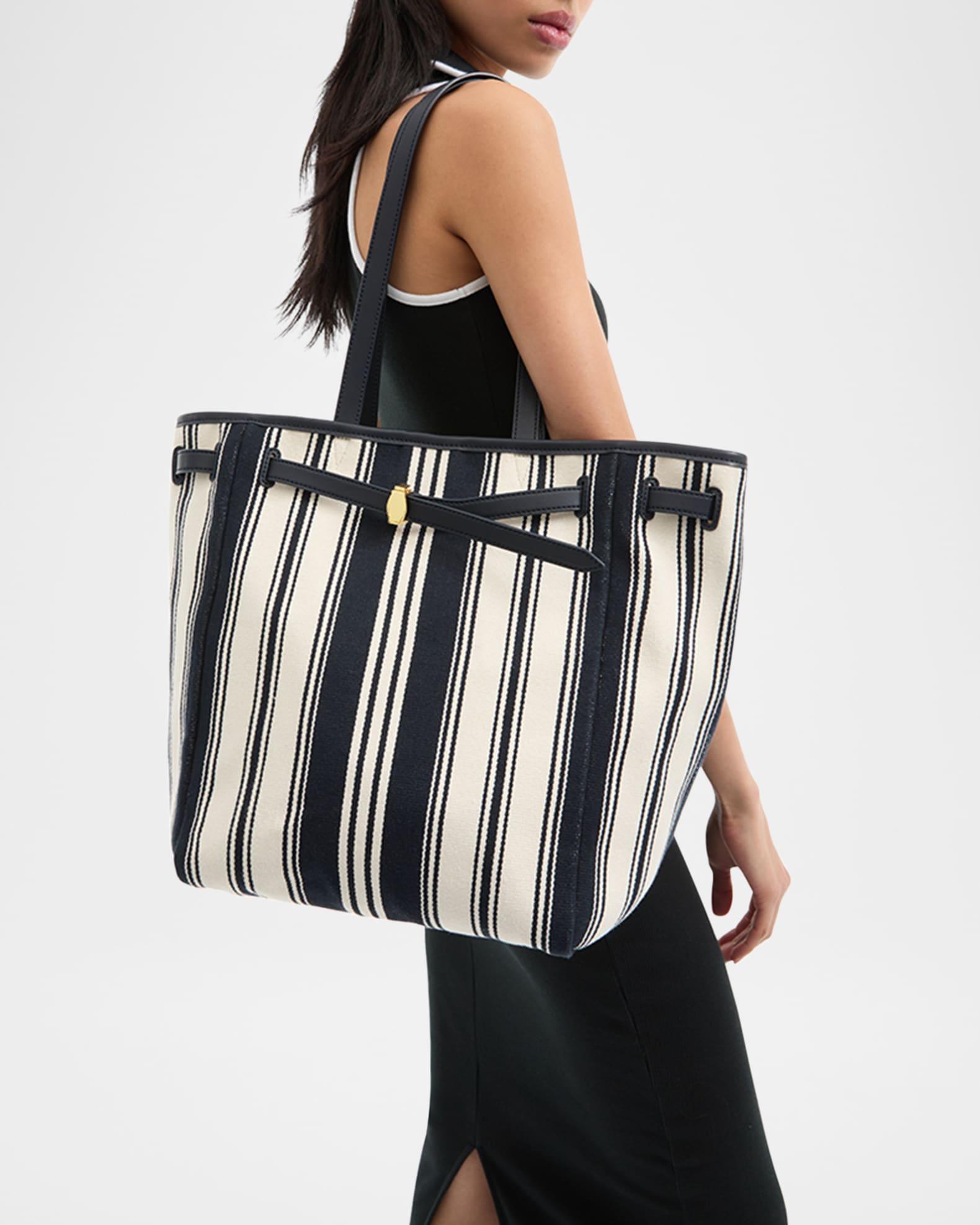 Dash Striped Canvas Tote Bag Product Image
