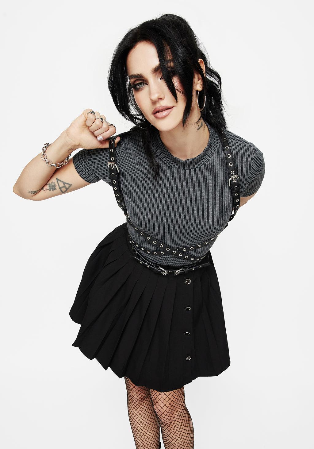 Rivet Eyelet Buckle Wrap Harness Product Image