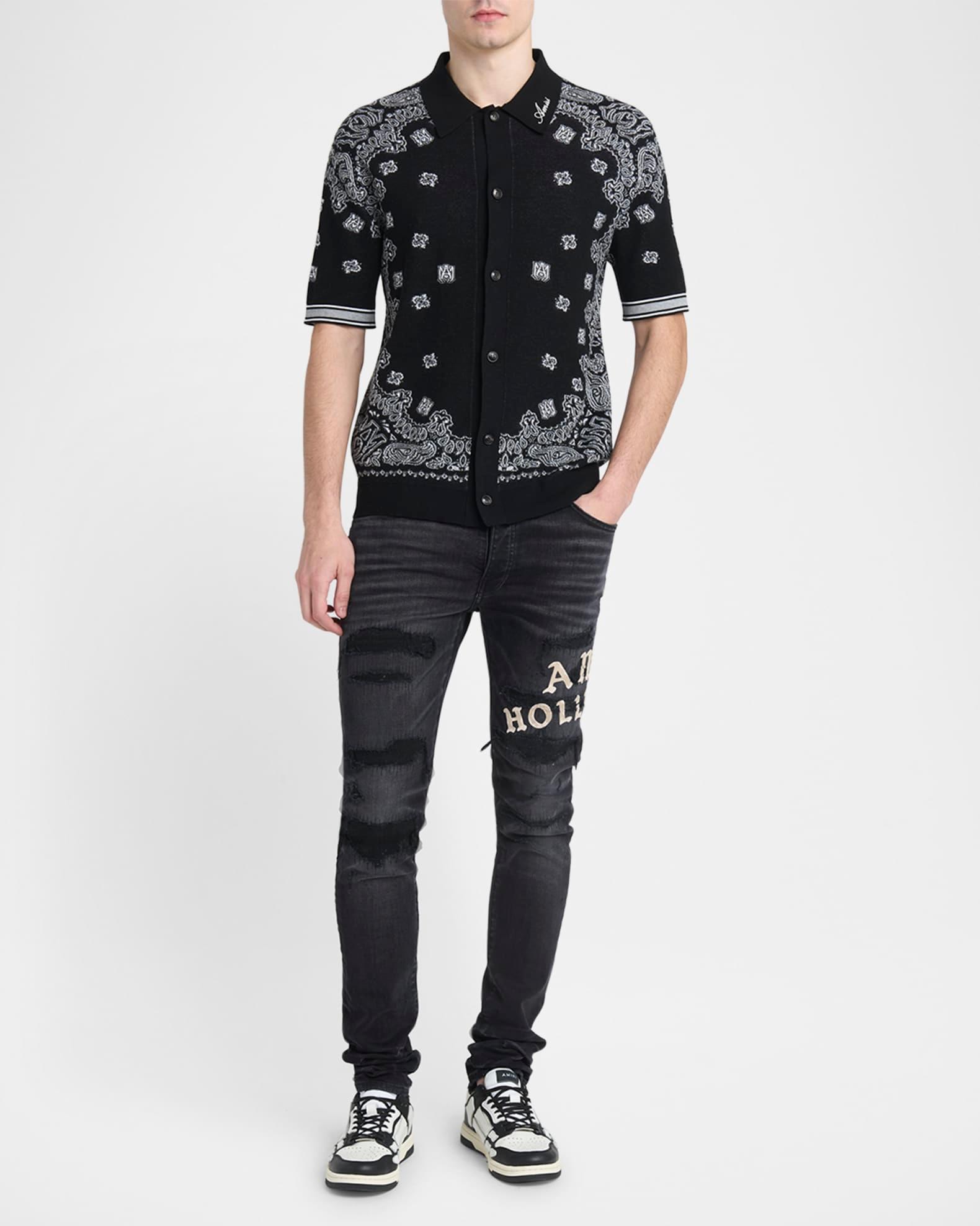 Men's MA Bandana Knit Short-Sleeve Shirt Product Image