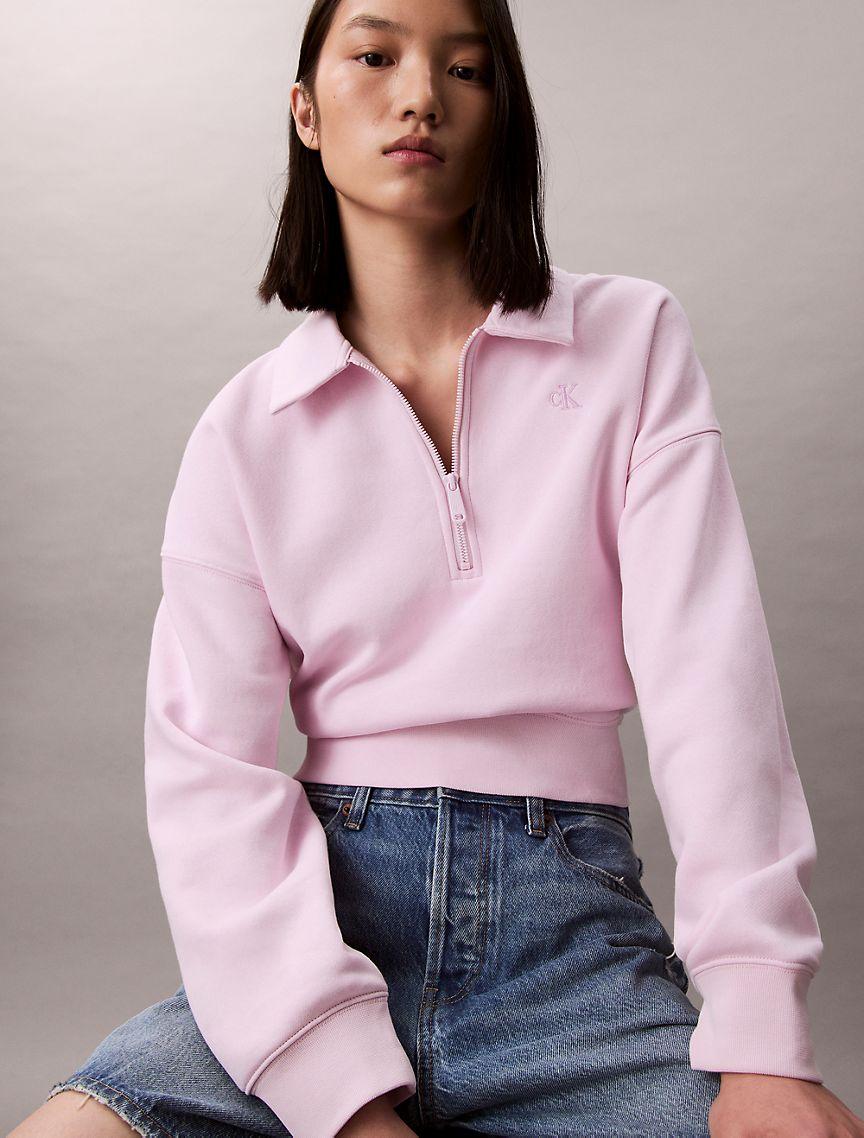 Archive Logo Fleece Quarter Zip Sweatshirt Product Image