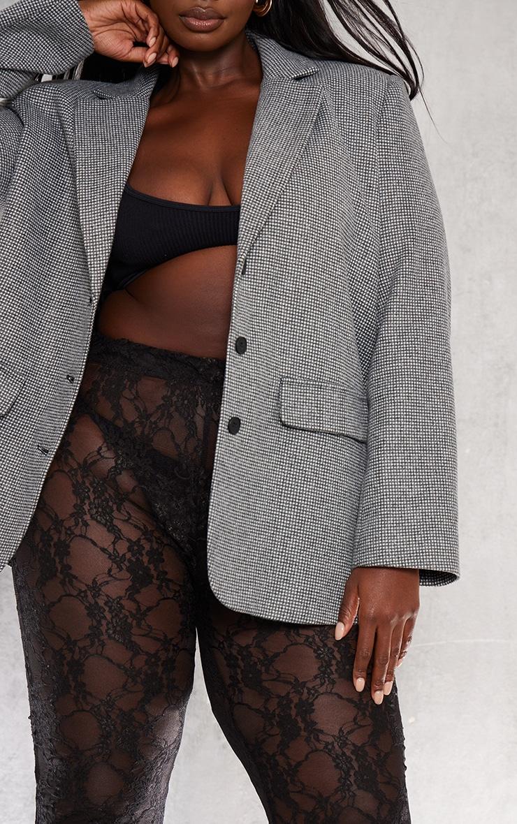 Plus Grey Tailored Oversized Blazer Product Image