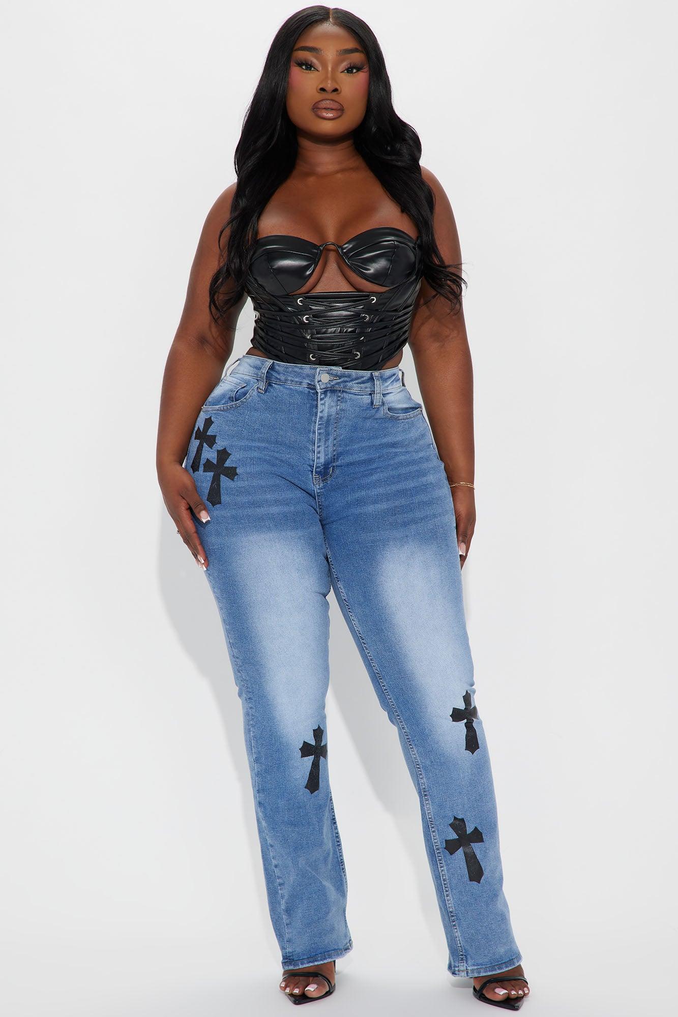 Just Like Heaven Stretch Bootcut Jean - Medium Wash Product Image