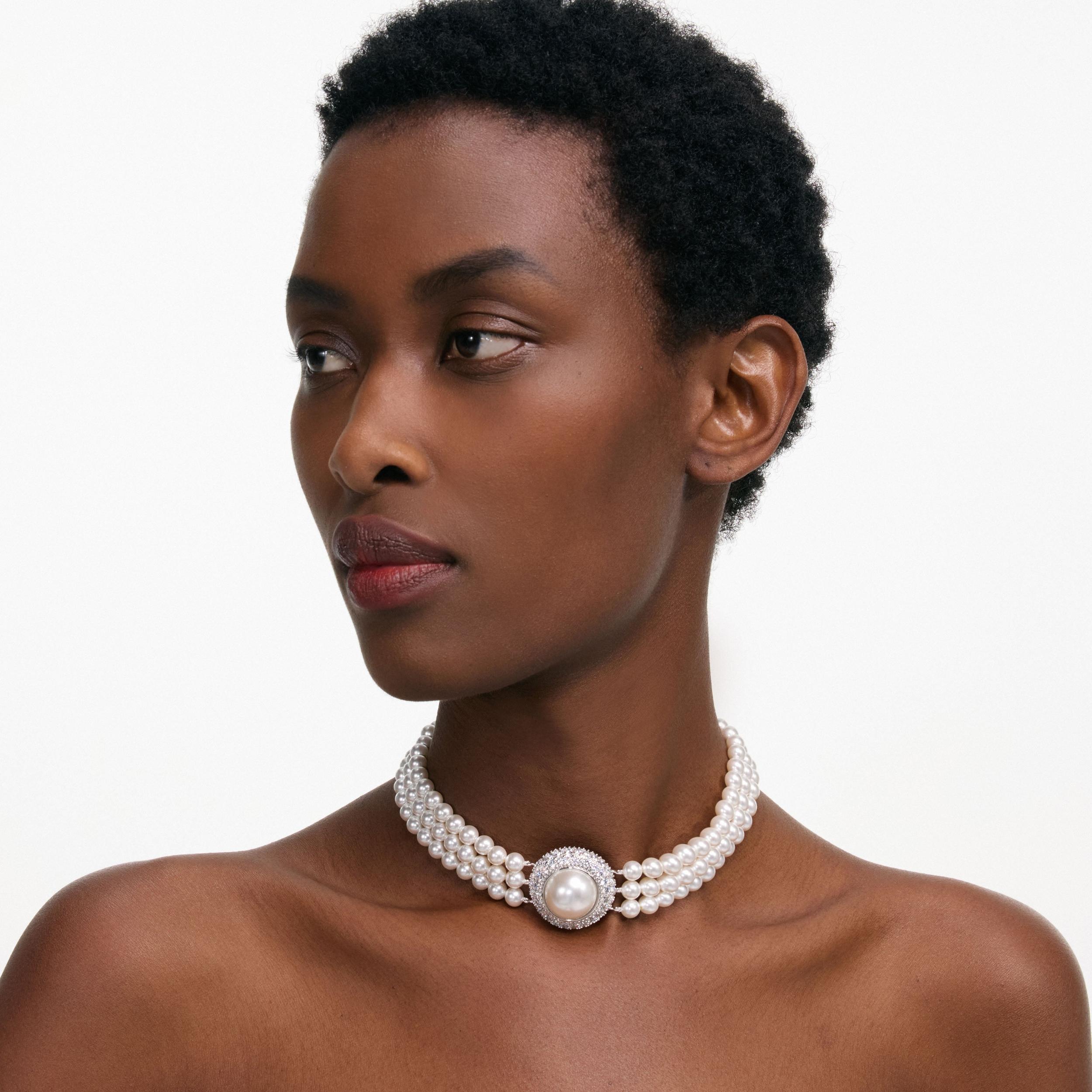 Small Crystal Pearl Choker Product Image