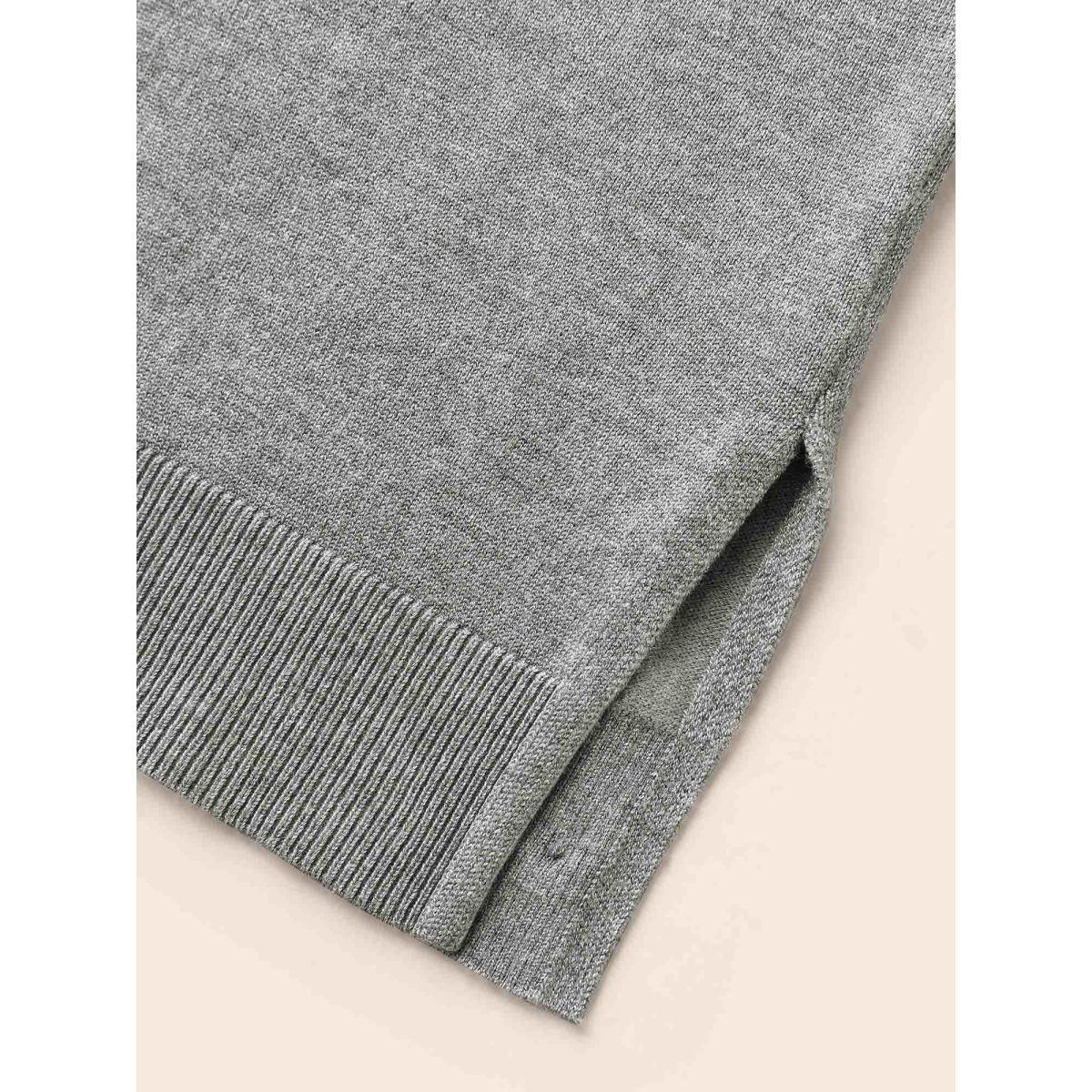 Plus Size Supersoft Essentials Plain Kimono Collar Cardigan Mediumgray Women Basics Loose Long Sleeve Everyday Cardigans BloomChic 26/4X Product Image