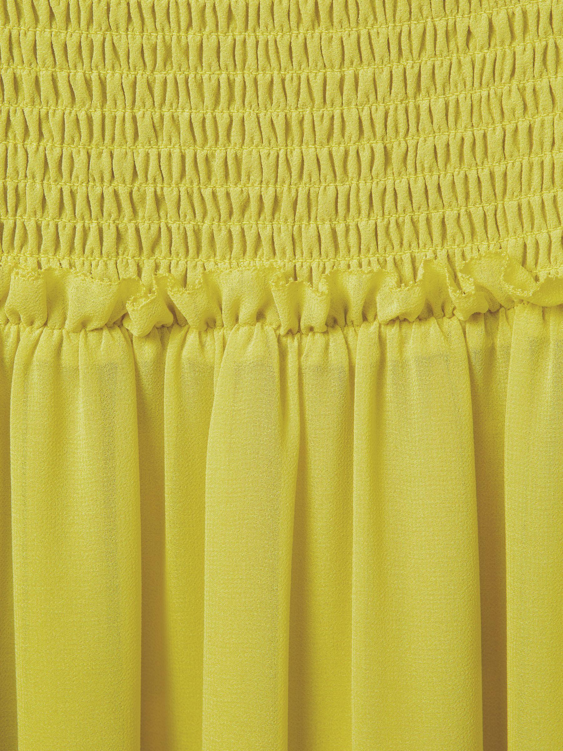 Florere Smocked Waist Midi Dress in Lime Product Image