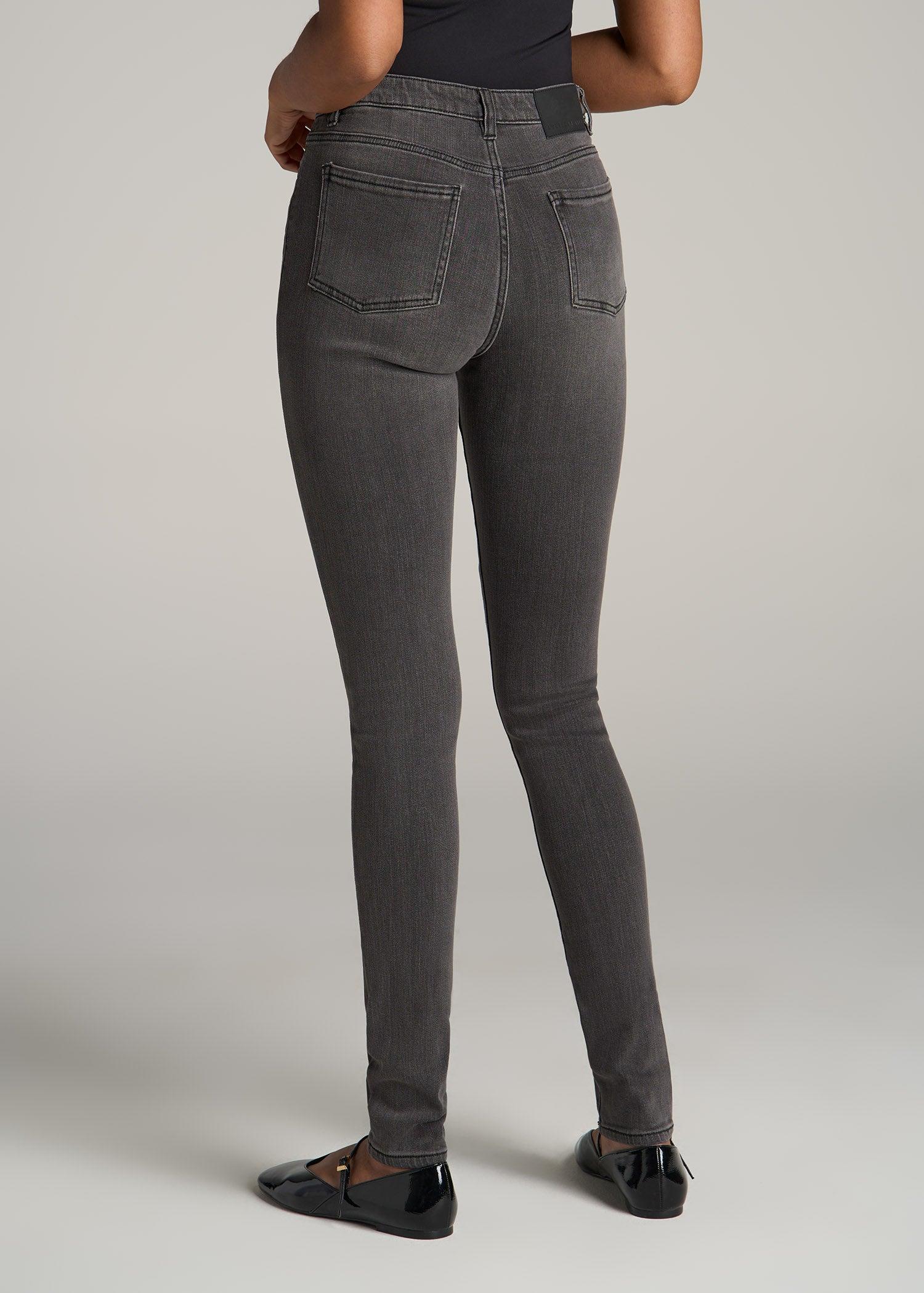 Georgia High-Rise Skinny Jeans for Tall Women in True Grit Grey Female Product Image