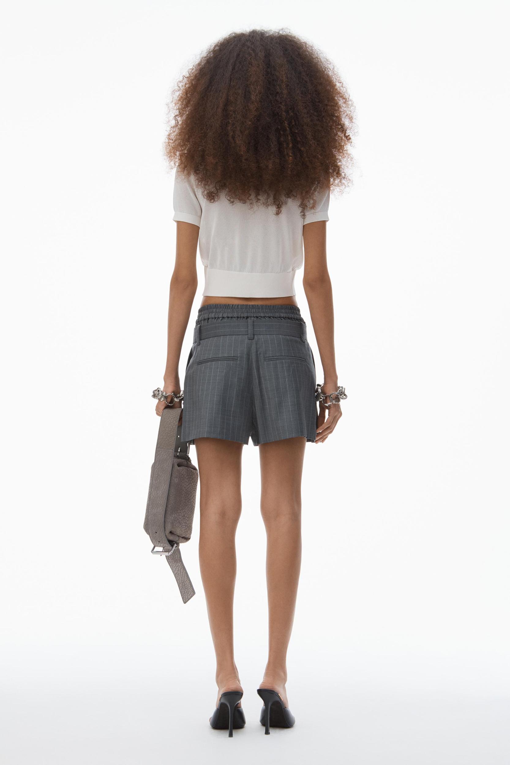Pre-styled Pleated Short With Boxer Waistband Product Image