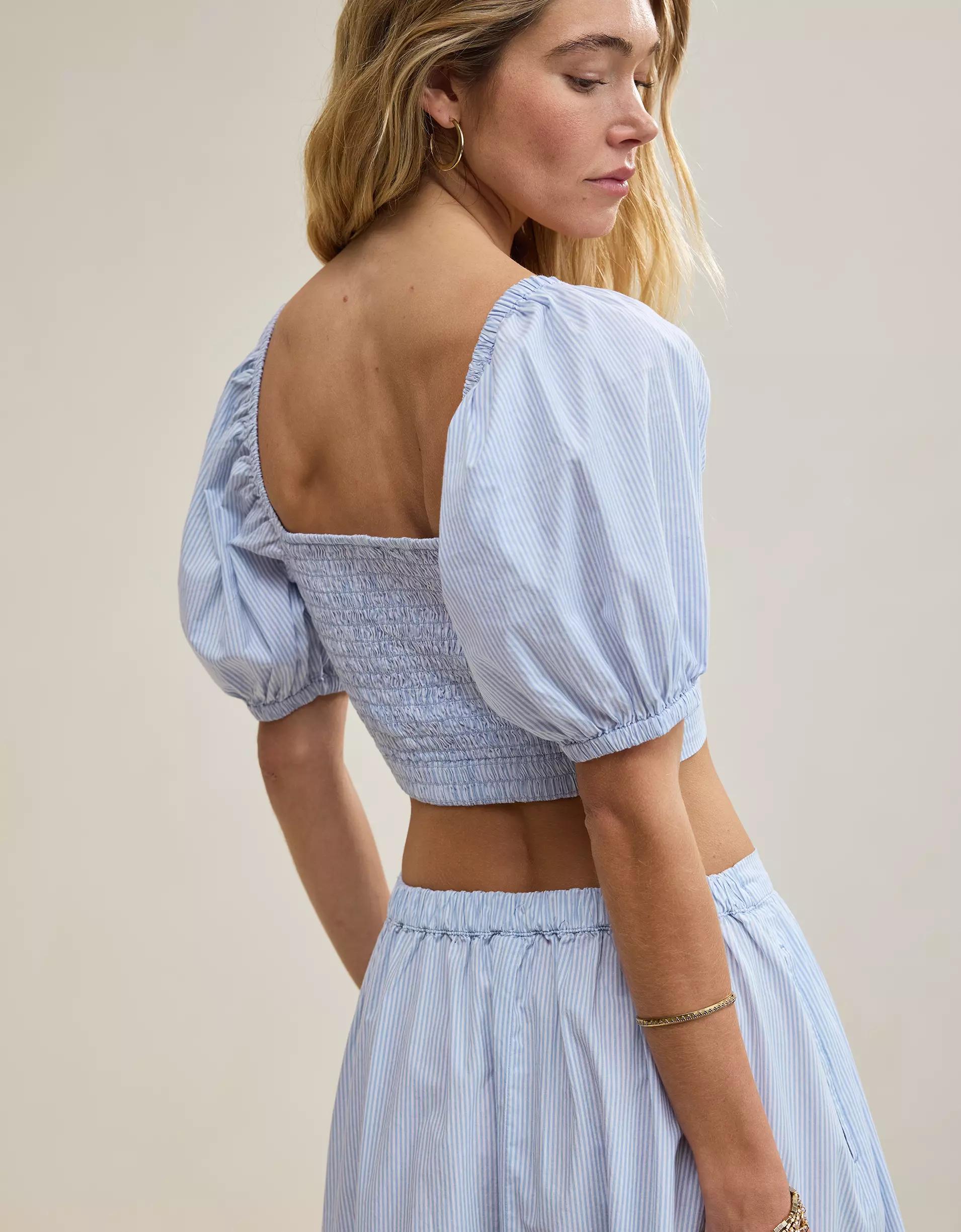 Aerie Puff Sleeve Square Neck Top Product Image