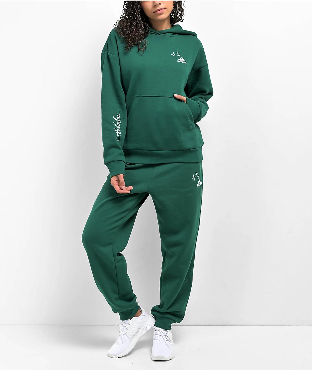 adidas Bluv Q3 Green Hoodie Product Image