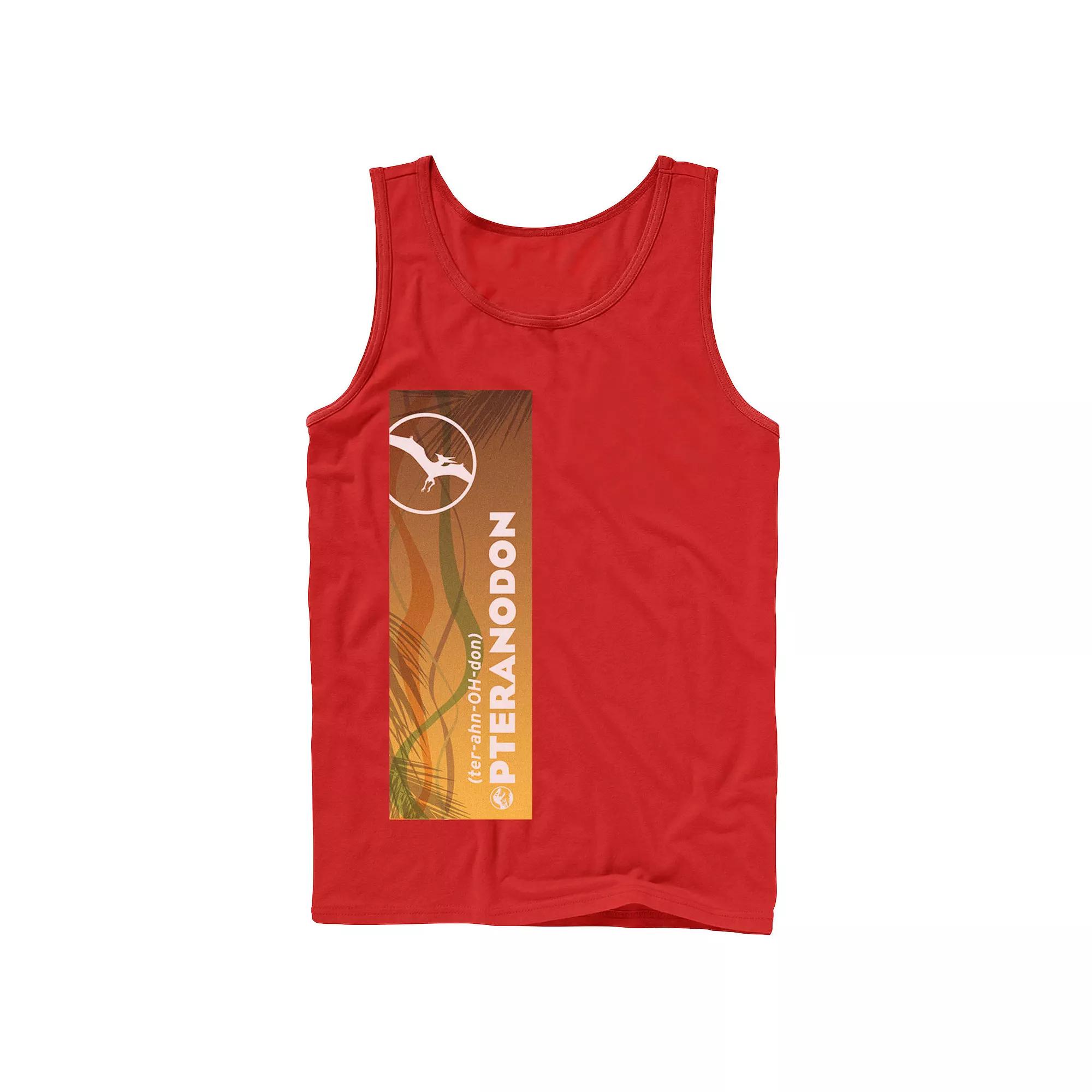 Men's Jurassic World Pteranodon Right Panel Tank Top,  Product Image