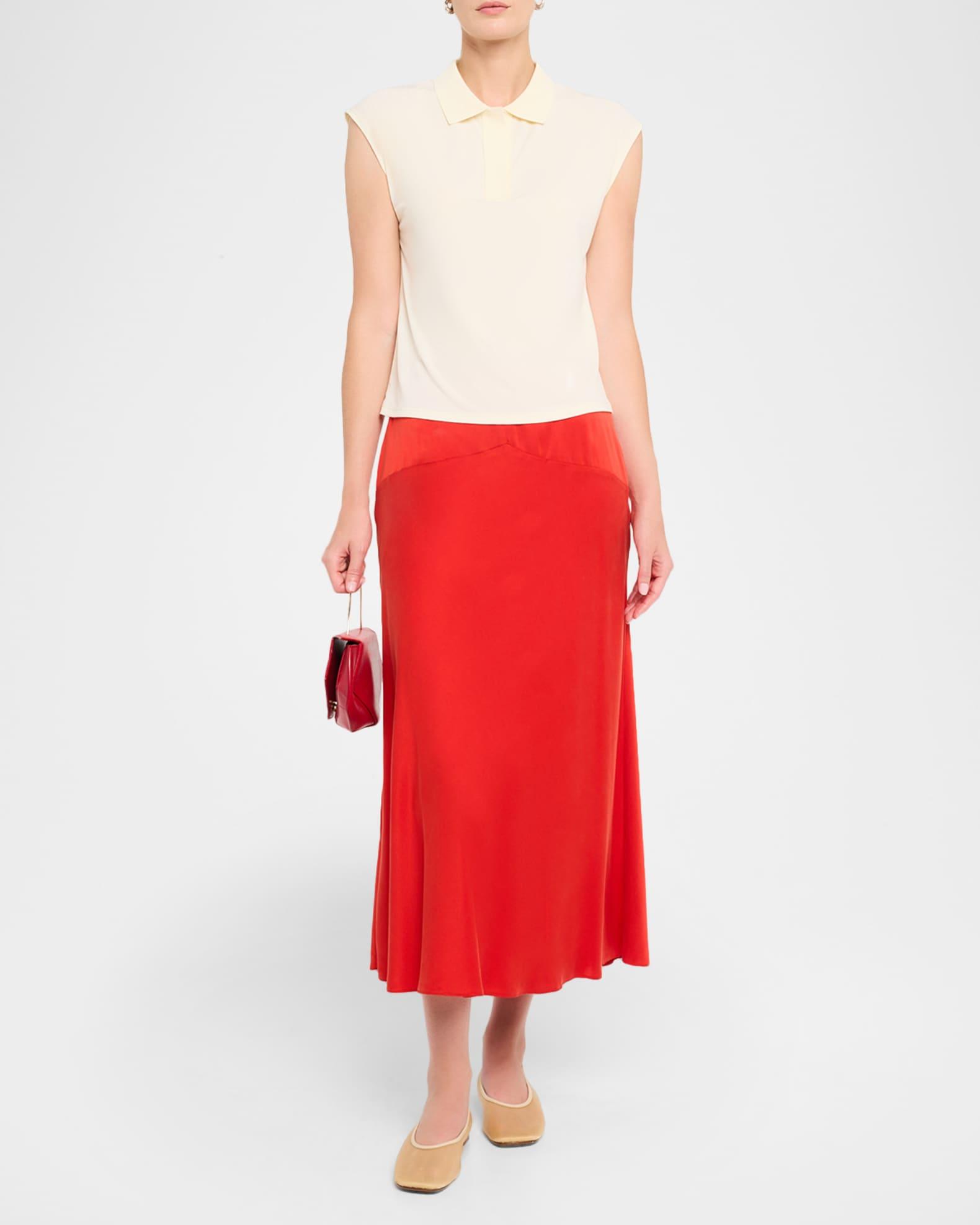 Cap-Sleeve Polo Top Product Image