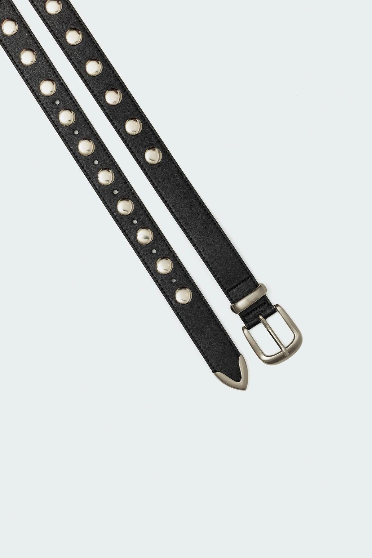 Big Stud Faux Leather Belt Product Image