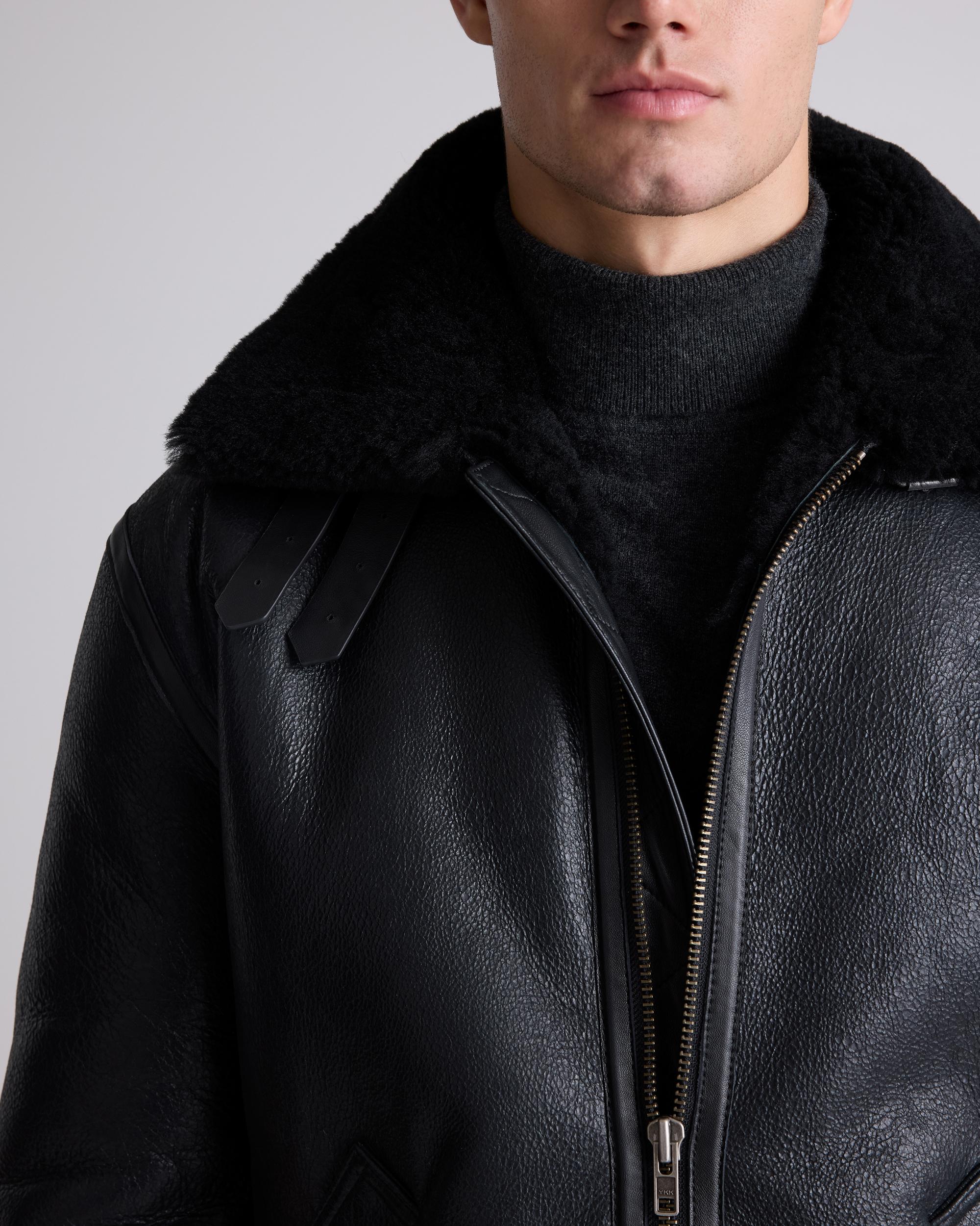 Quince | Men's 100% Shearling Bomber Jacket Size XL, Leather Product Image