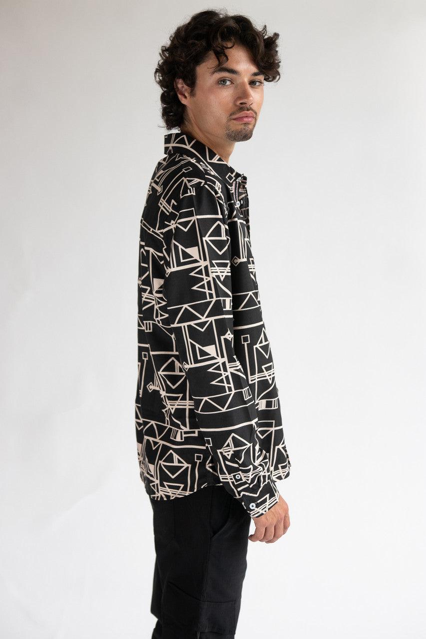 70's Geometric Button Up Shirt Product Image