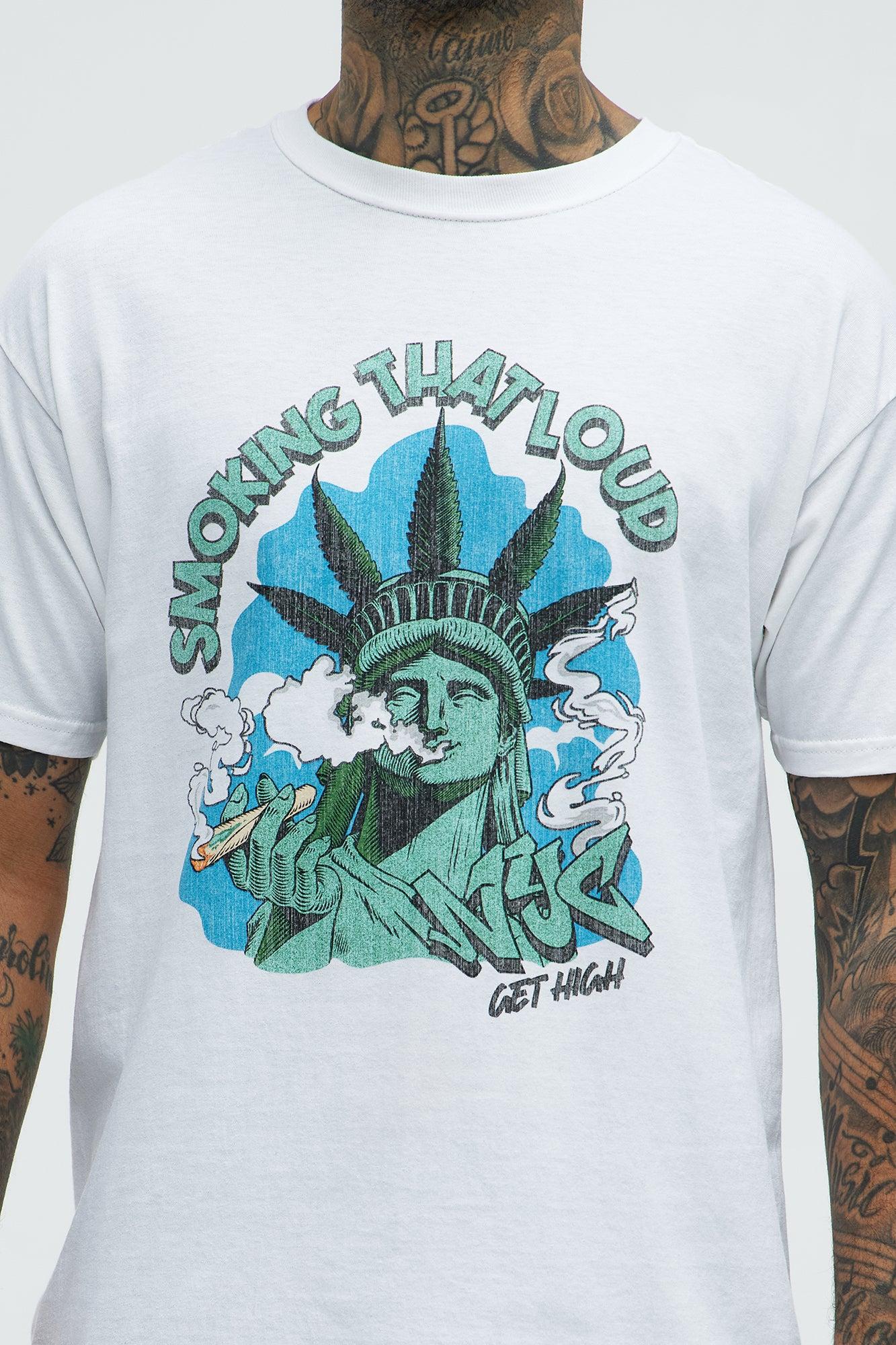 Smoking That Loud NYC Short Sleeve Tee - White Product Image
