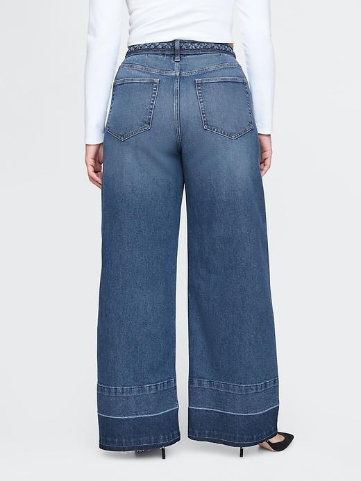 High Rise Stride Wide-Leg Jeans Product Image