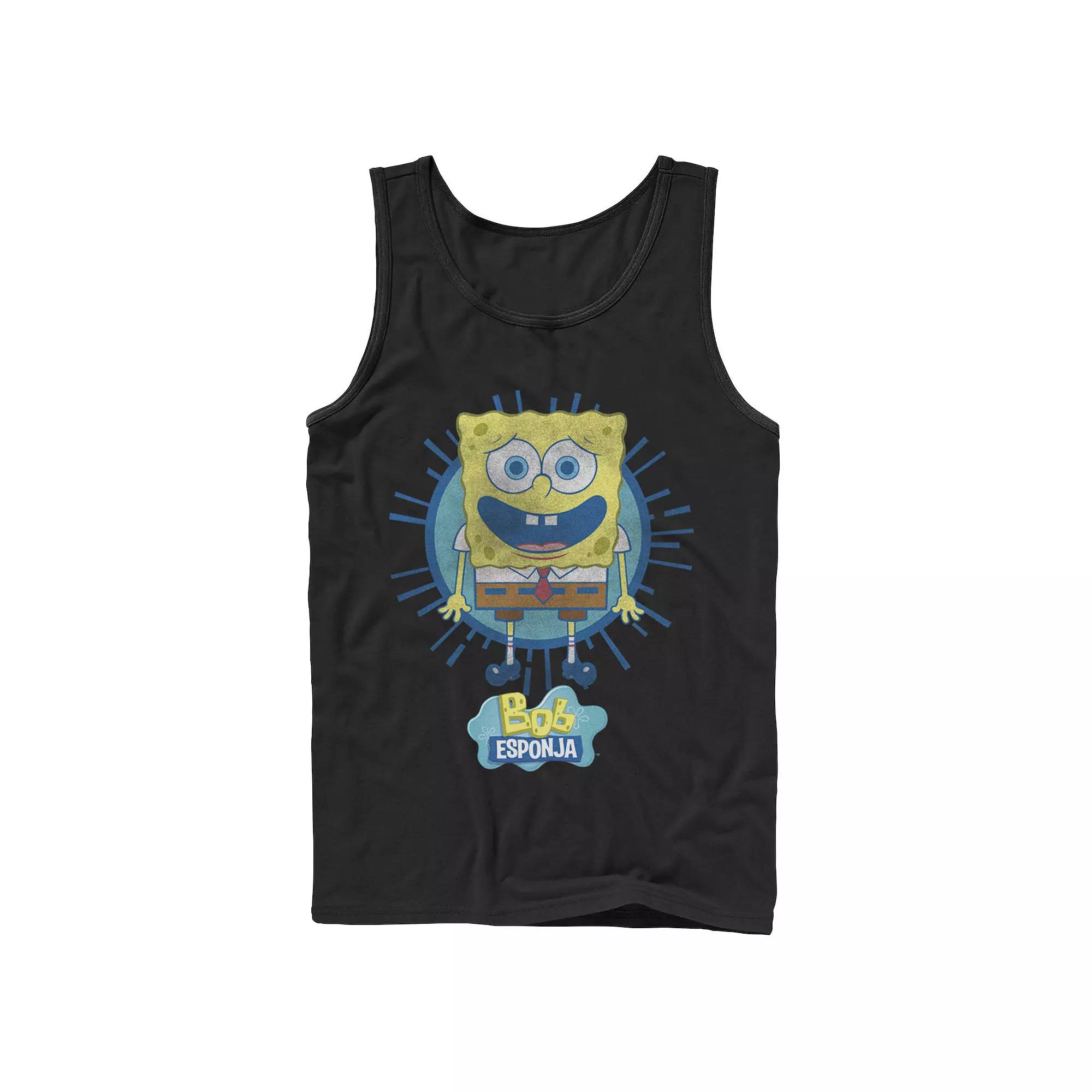 Men's Nickelodeon SpongeBob SquarePants Bob Rays Spanish Graphic Tank Top,  Product Image