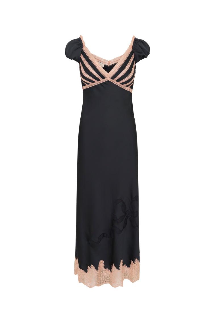 Brinkley Satin Midi Dress Product Image