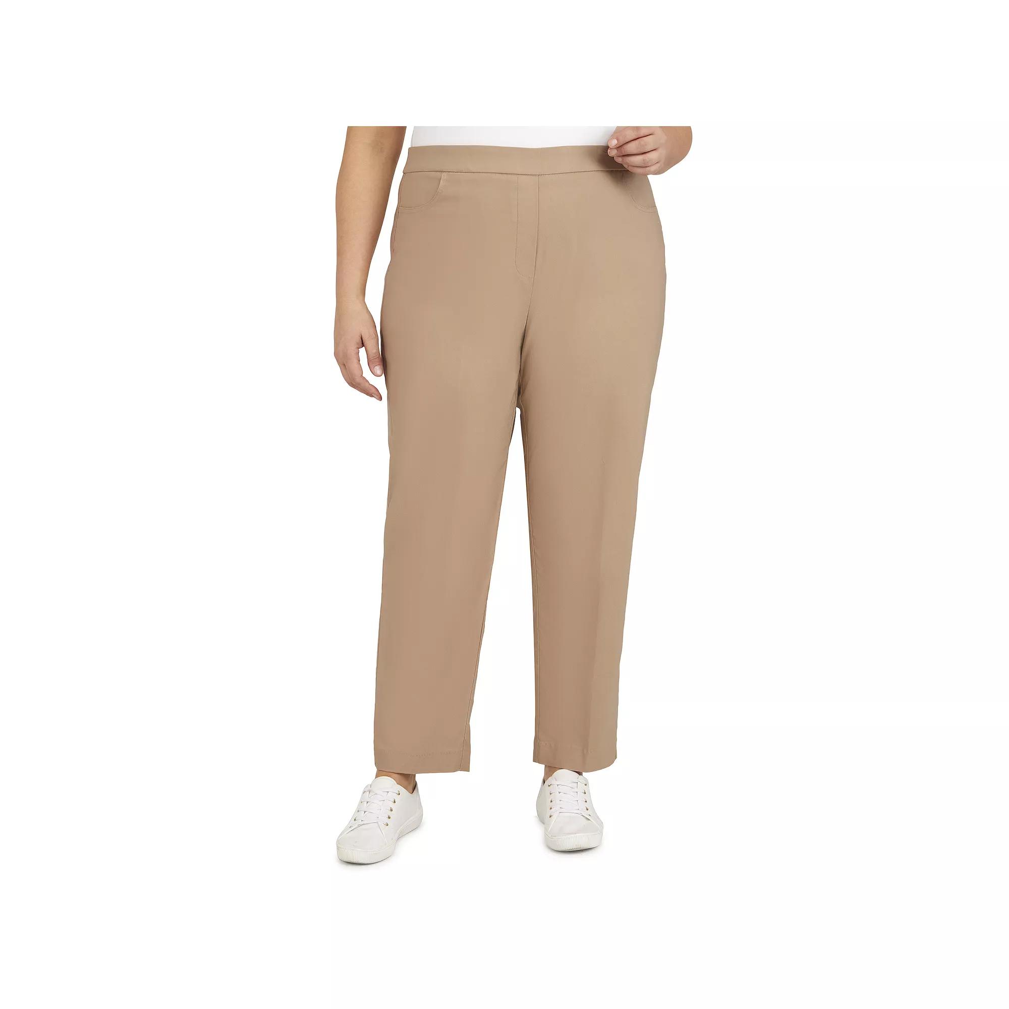Plus Size Alfred Dunner Allure Pull On Ankle Pants, Womens Product Image