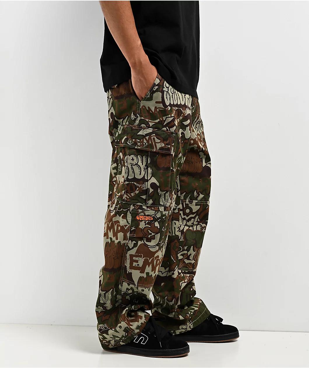 Empyre Ultra Loose Handstyle Cargo Camo Skate Pants Product Image