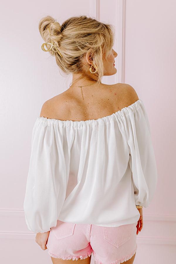 Boss Shift Top In White Product Image