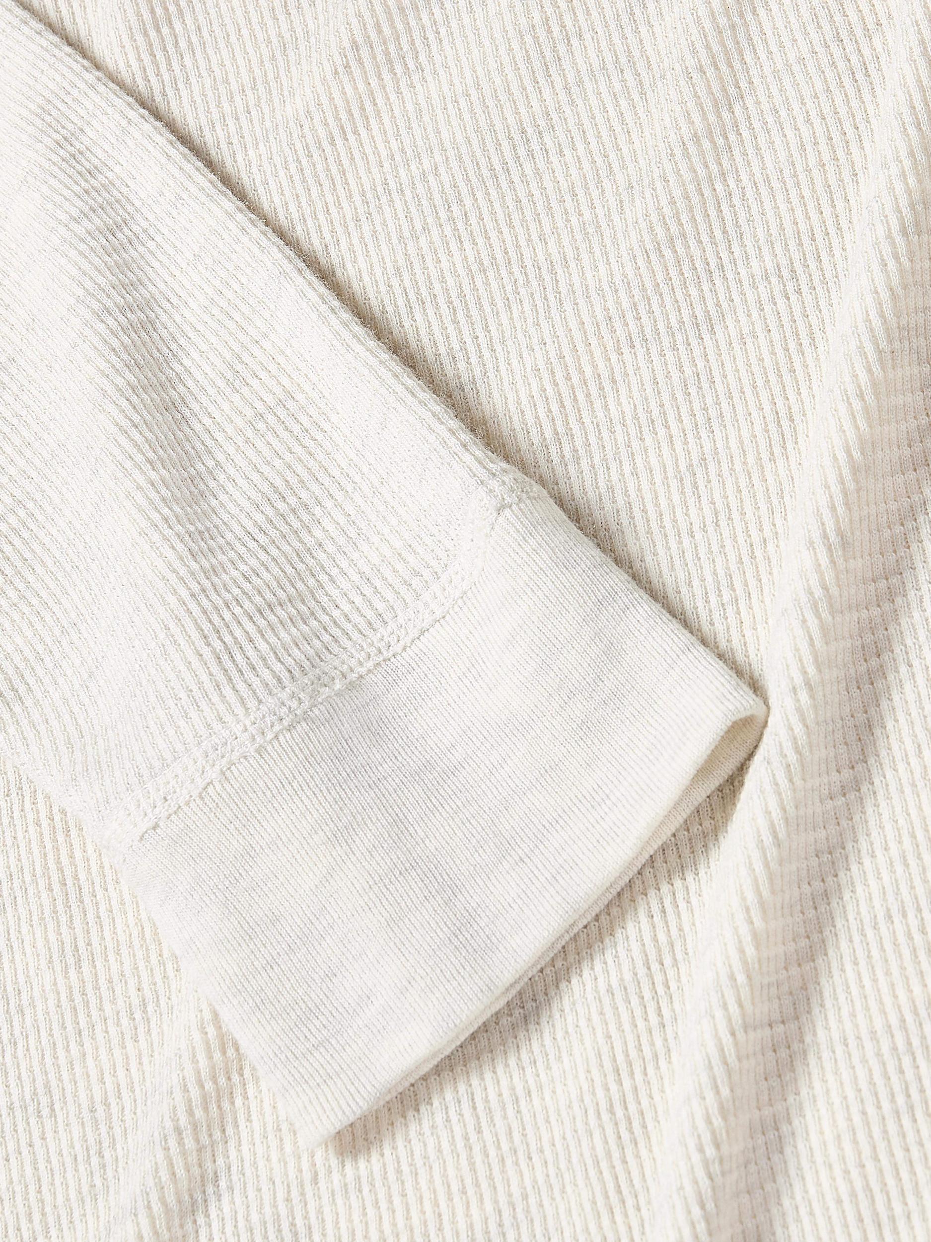 Long-Sleeve Cloud Waffle Crew - Ivory Heather Male Product Image