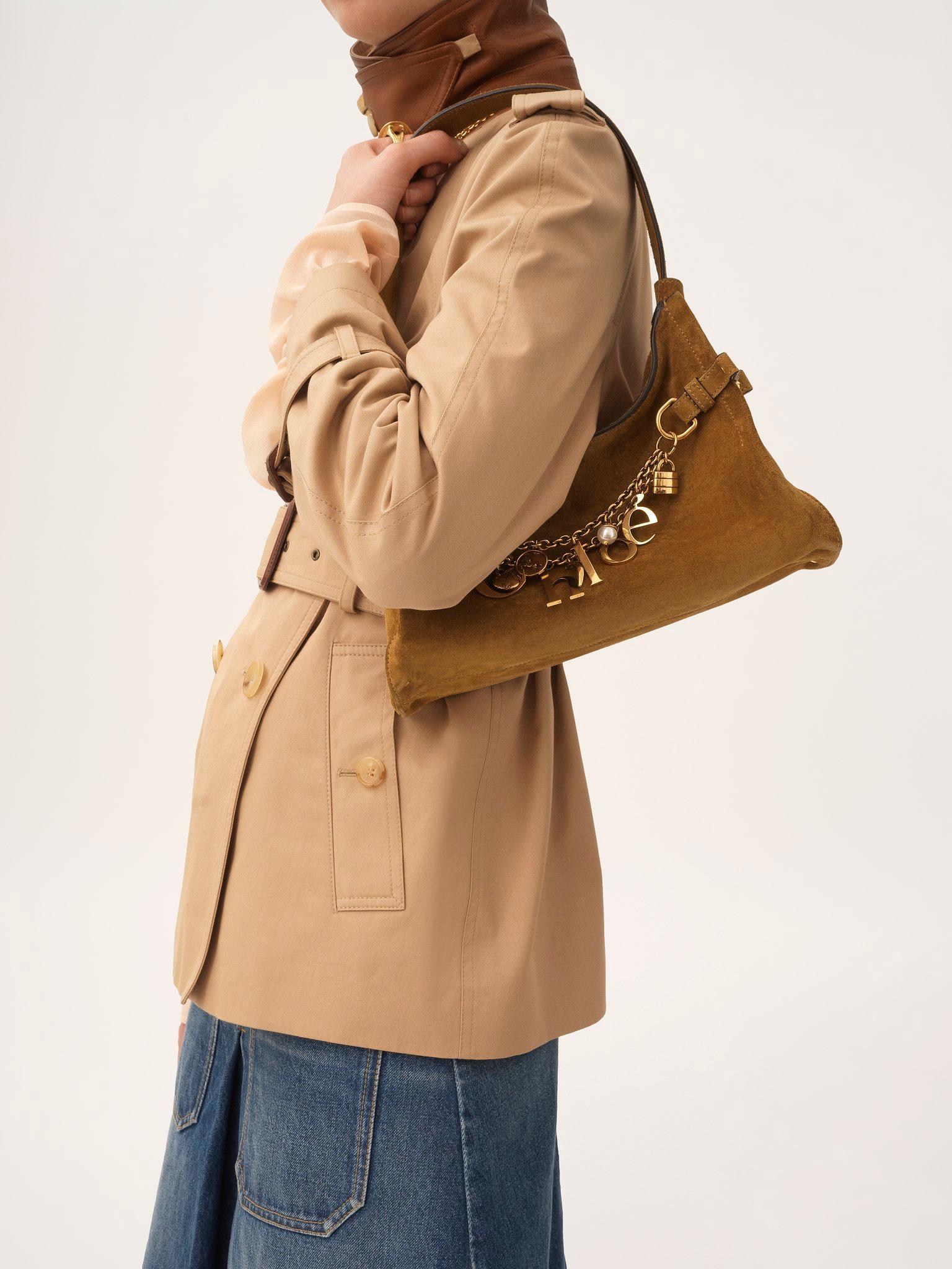 Chloé Charms hobo bag in suede leather Product Image