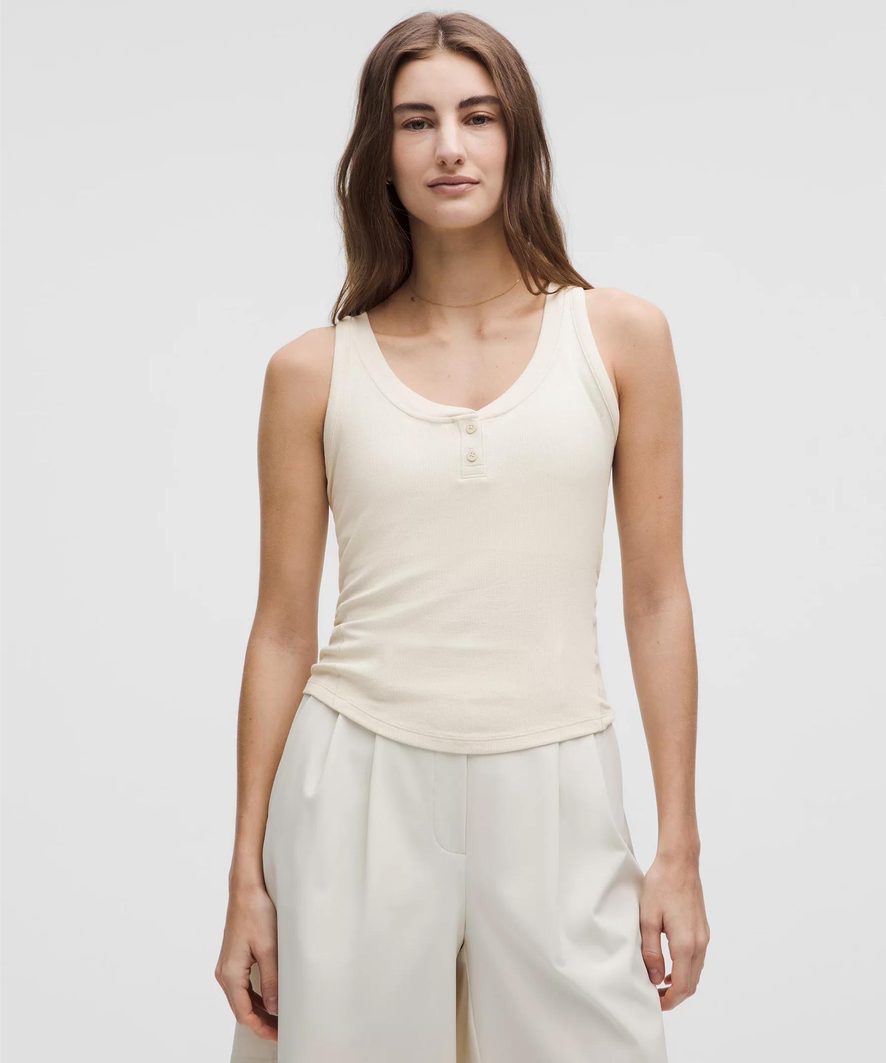 Hold Tight Henley Tank Top Product Image