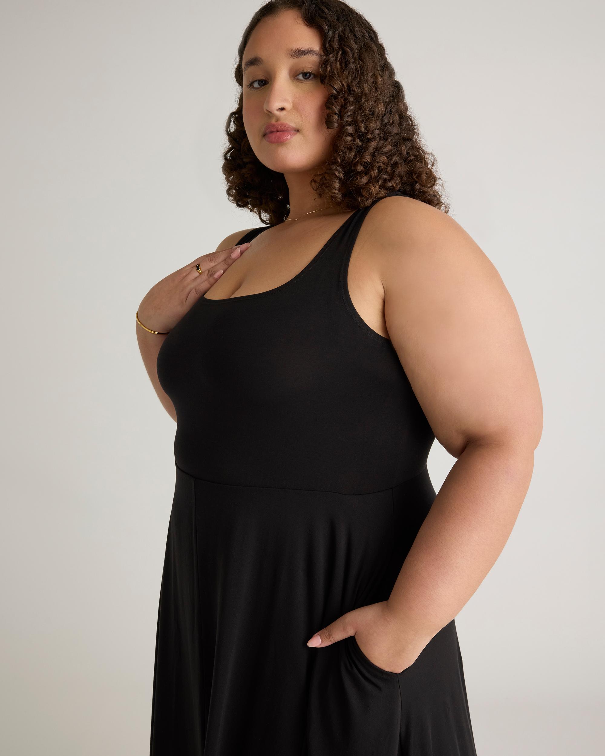 Quince | Women's Tencel Jersey Fit & Flare Dress Product Image