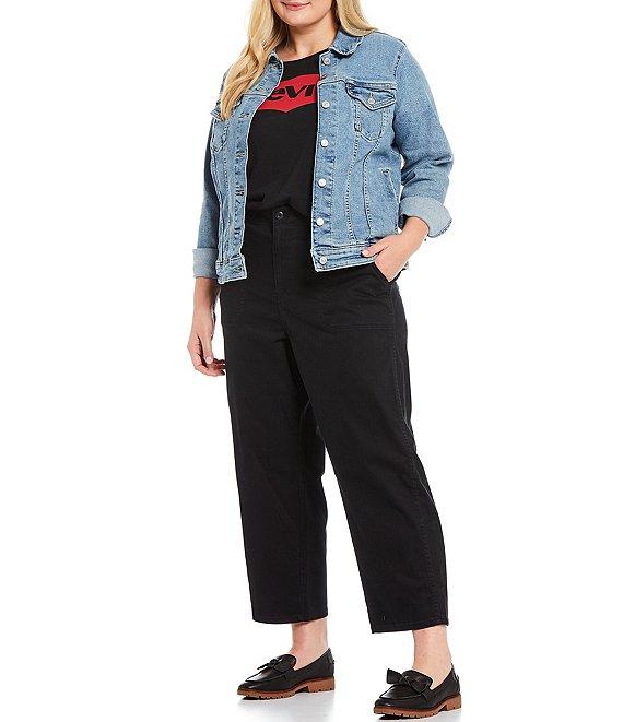 Levi's® Plus Size Point Collar Long Sleeve Welt Pocket Original Trucker Jacket Product Image