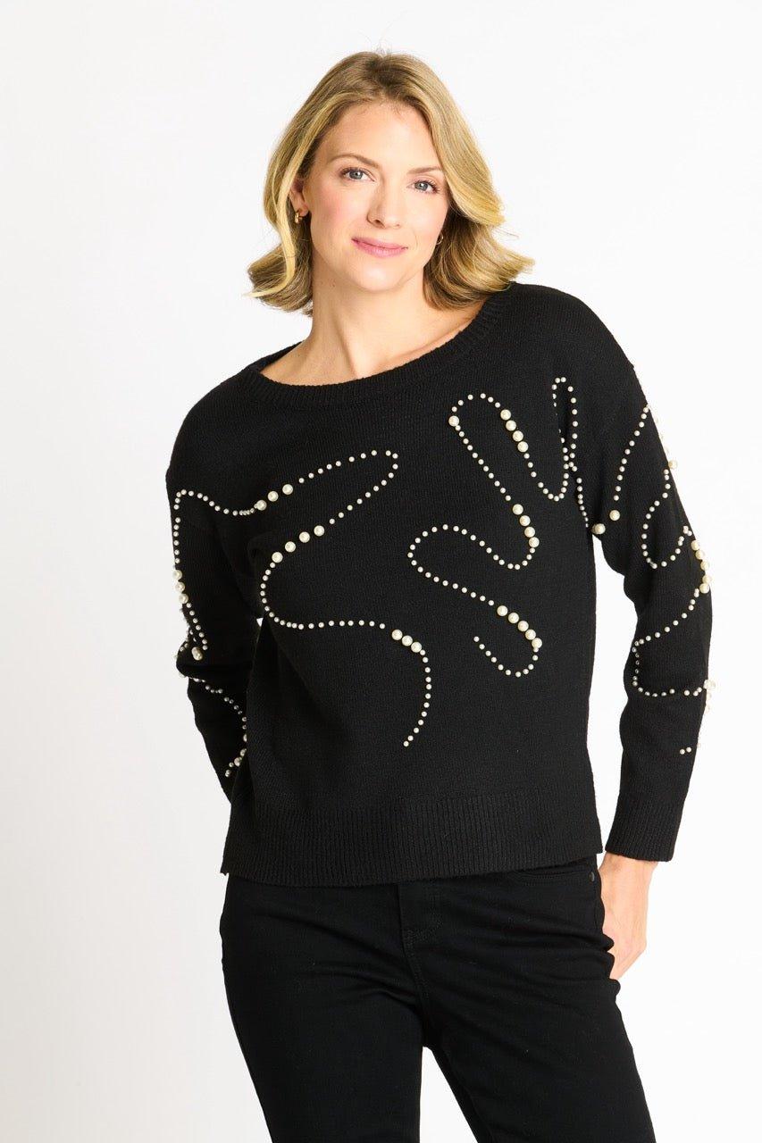 Pearl Swirl Crewneck Sweater Product Image