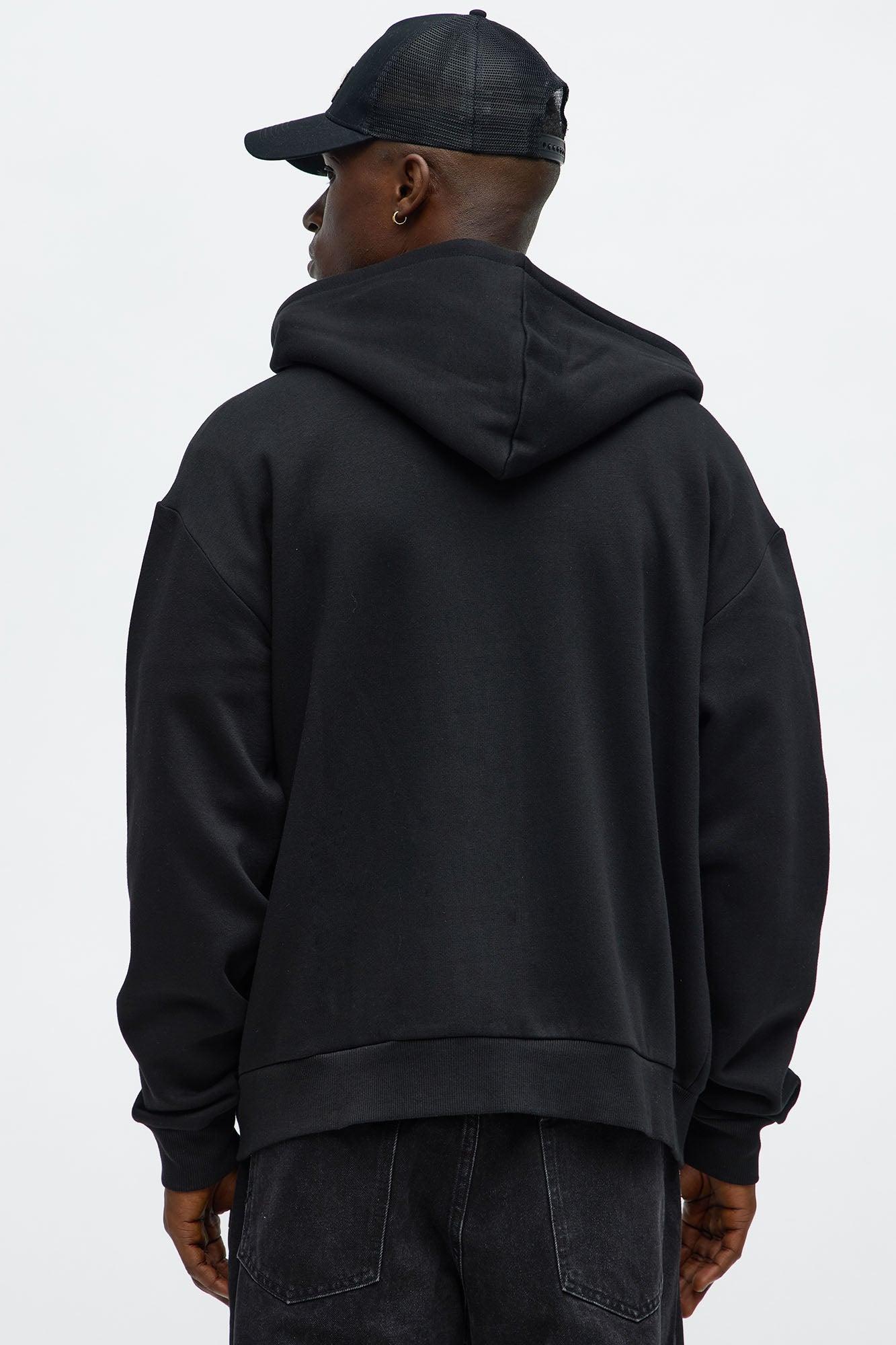 Tyson Stay Away Zip Up Hoodie - Black Product Image