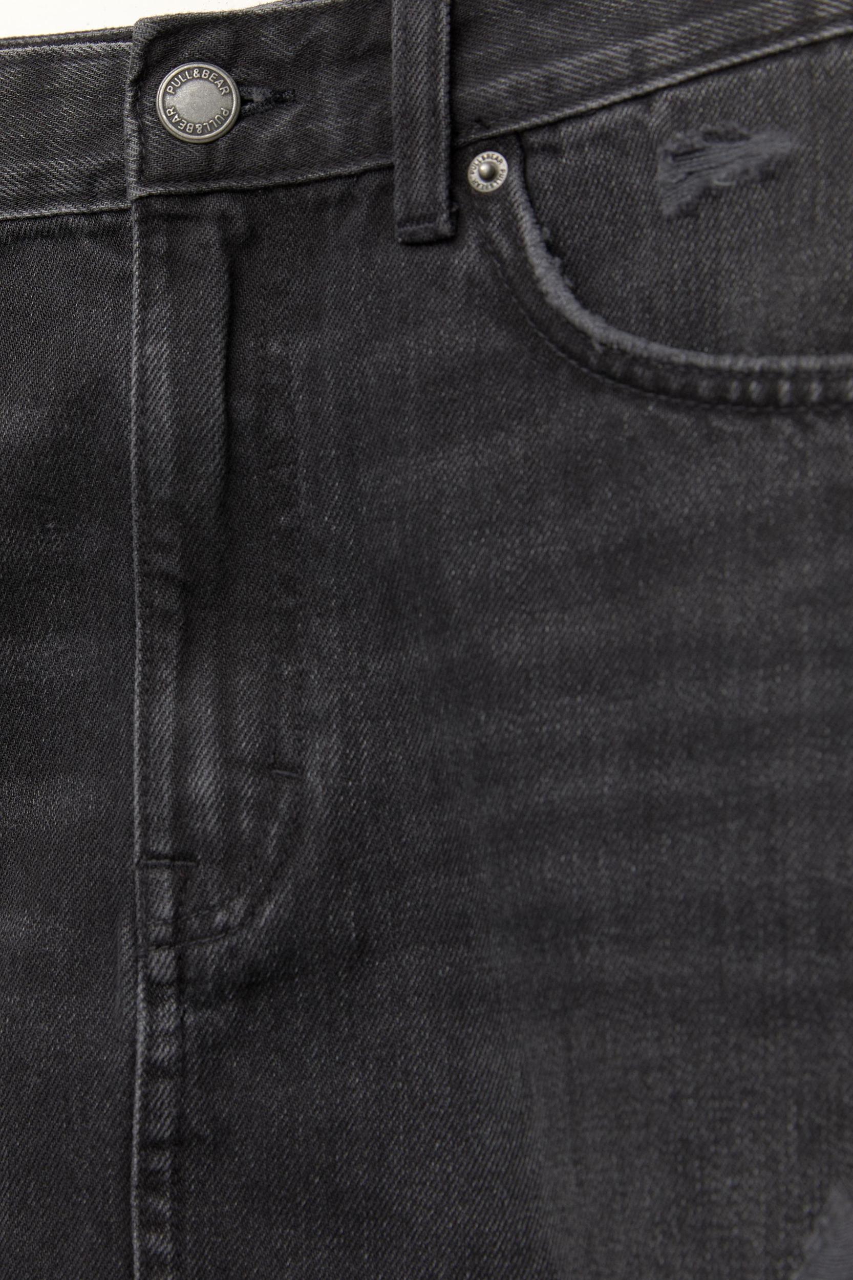 Ripped denim mini skirt Product Image