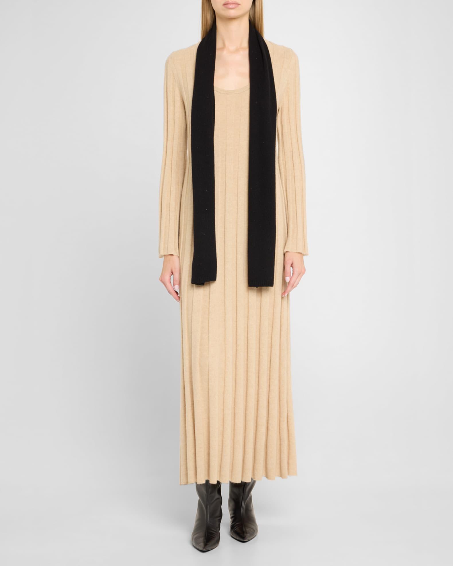 Cashmere Scarf W/ Rolled Trim Product Image