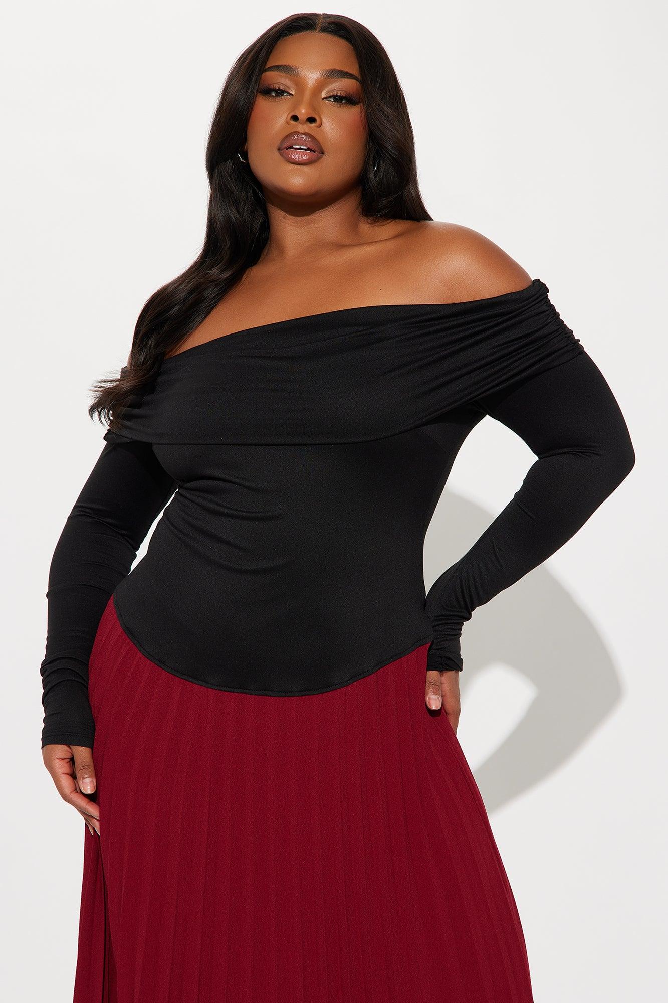 Claire Pleated Maxi Dress - Wine/combo Product Image