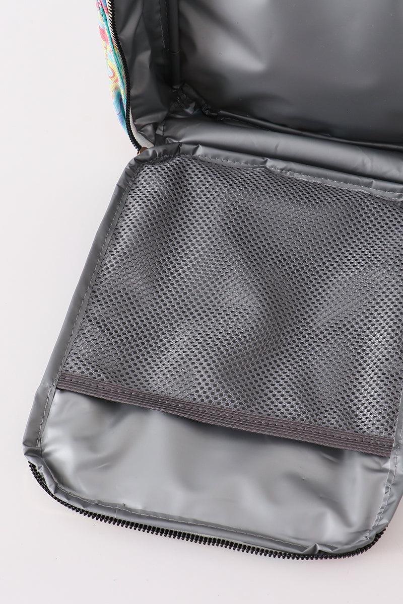 Green floral ruffle lunch bag Product Image