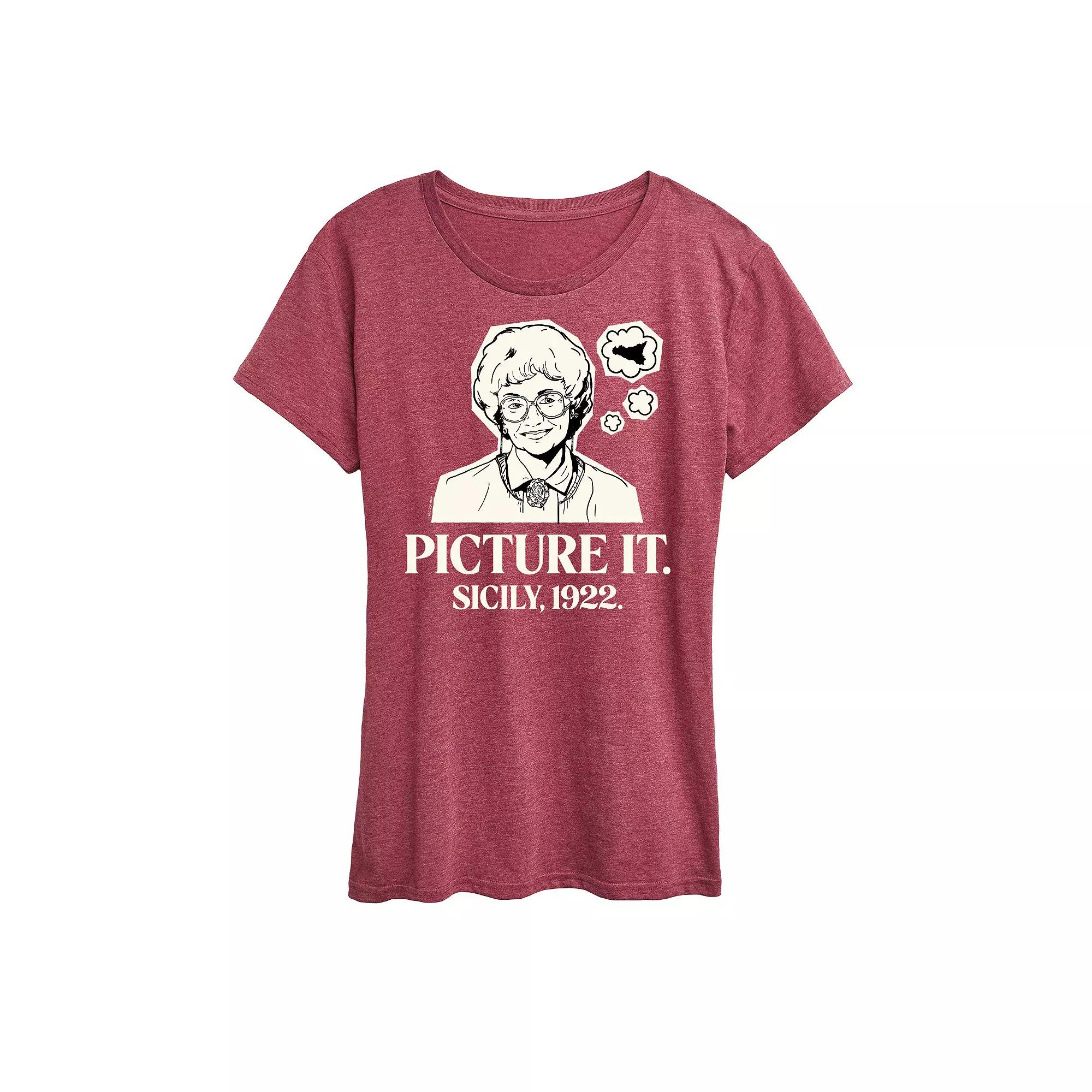 Women's Golden Girls Sophia Picture It Sicily Graphic Tee, Girl's,  Product Image