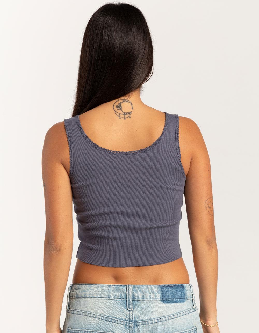 RSQ Womens Bow Tank Top - BLUE Product Image