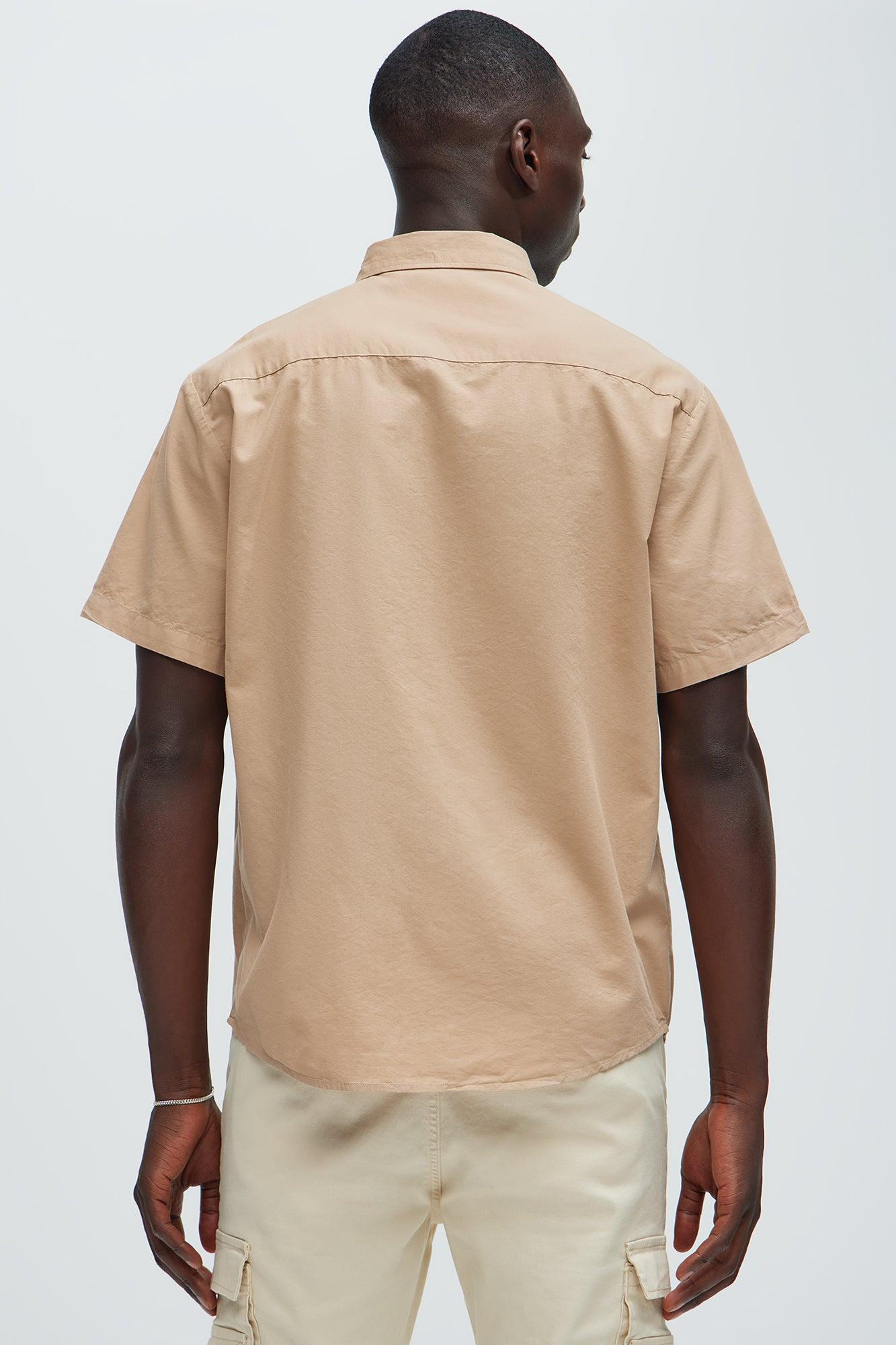 Ryland Short Sleeve Button Up Shirt - Sand Product Image