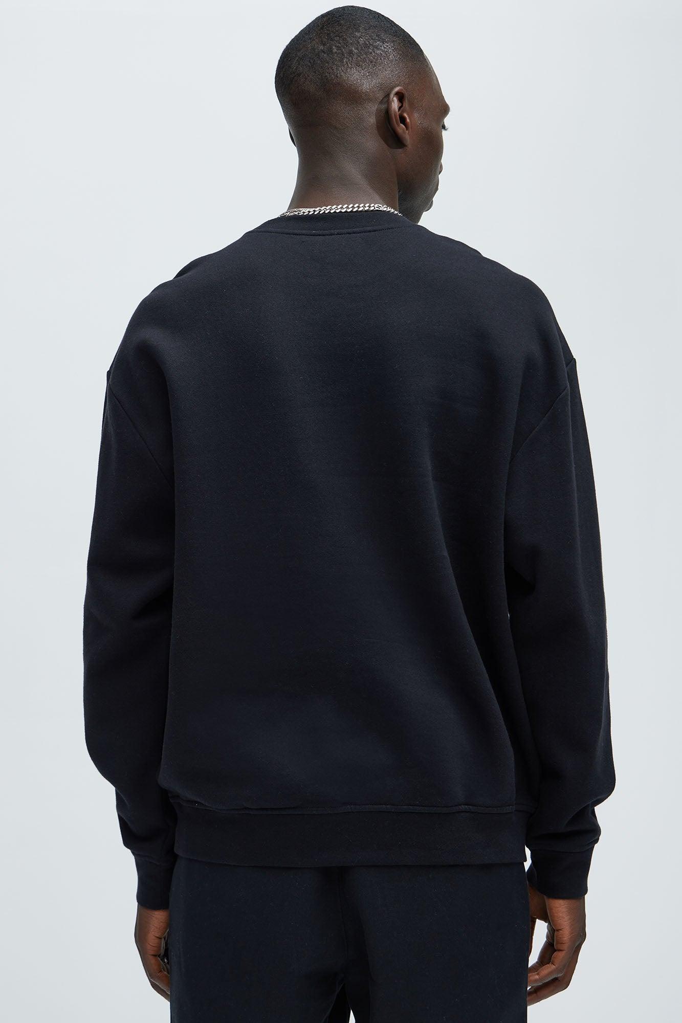 LA Front Crewneck Sweatshirt - Black Product Image