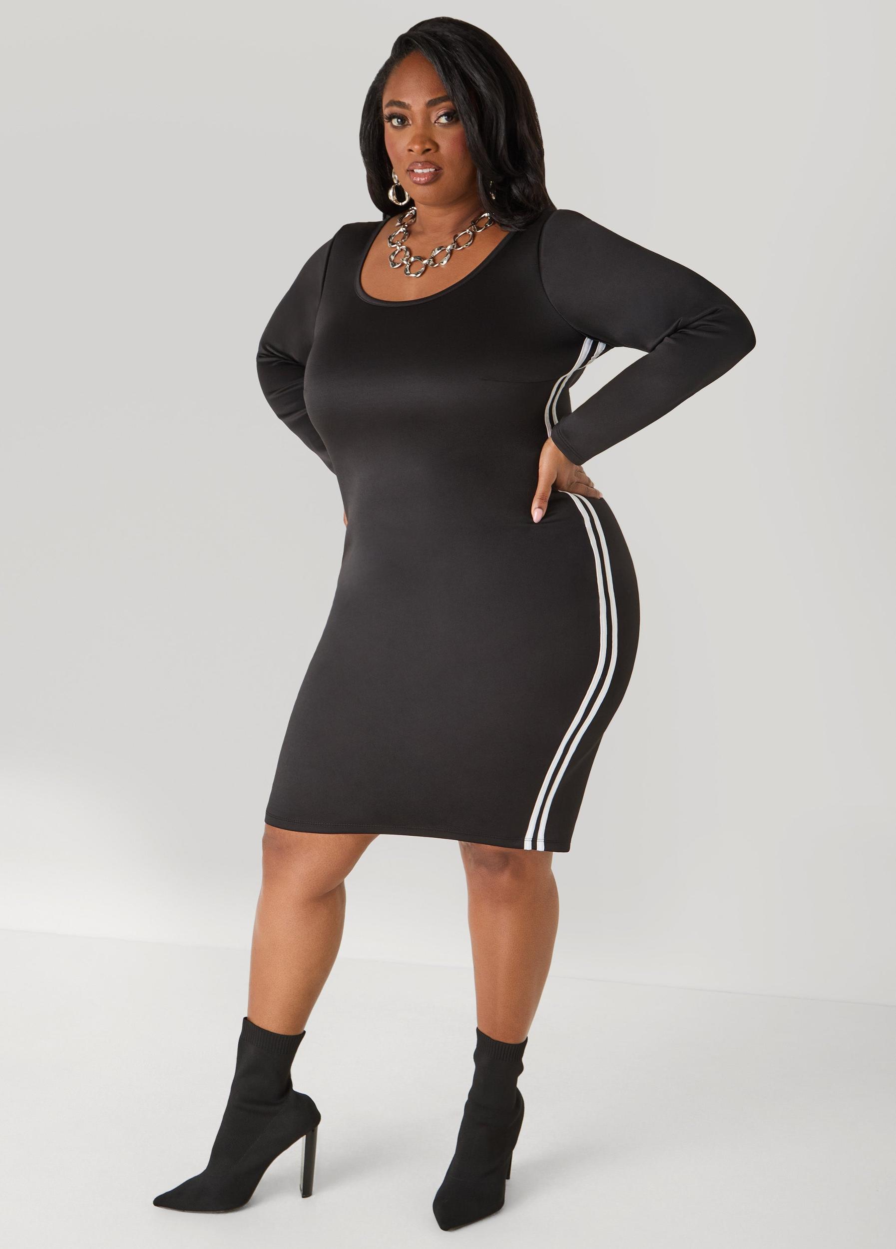 Striped Bodycon Dress Product Image