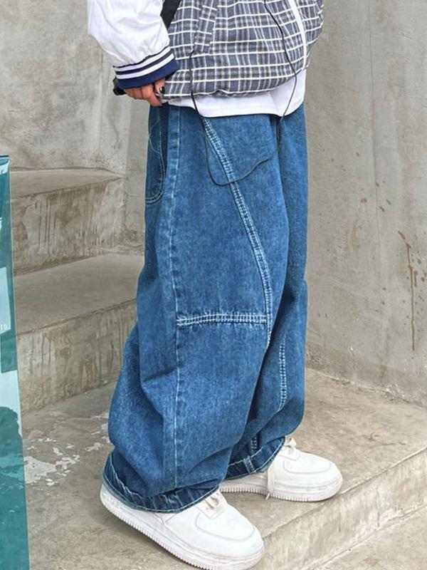 Pocket Baggy Cargo Jeans Product Image