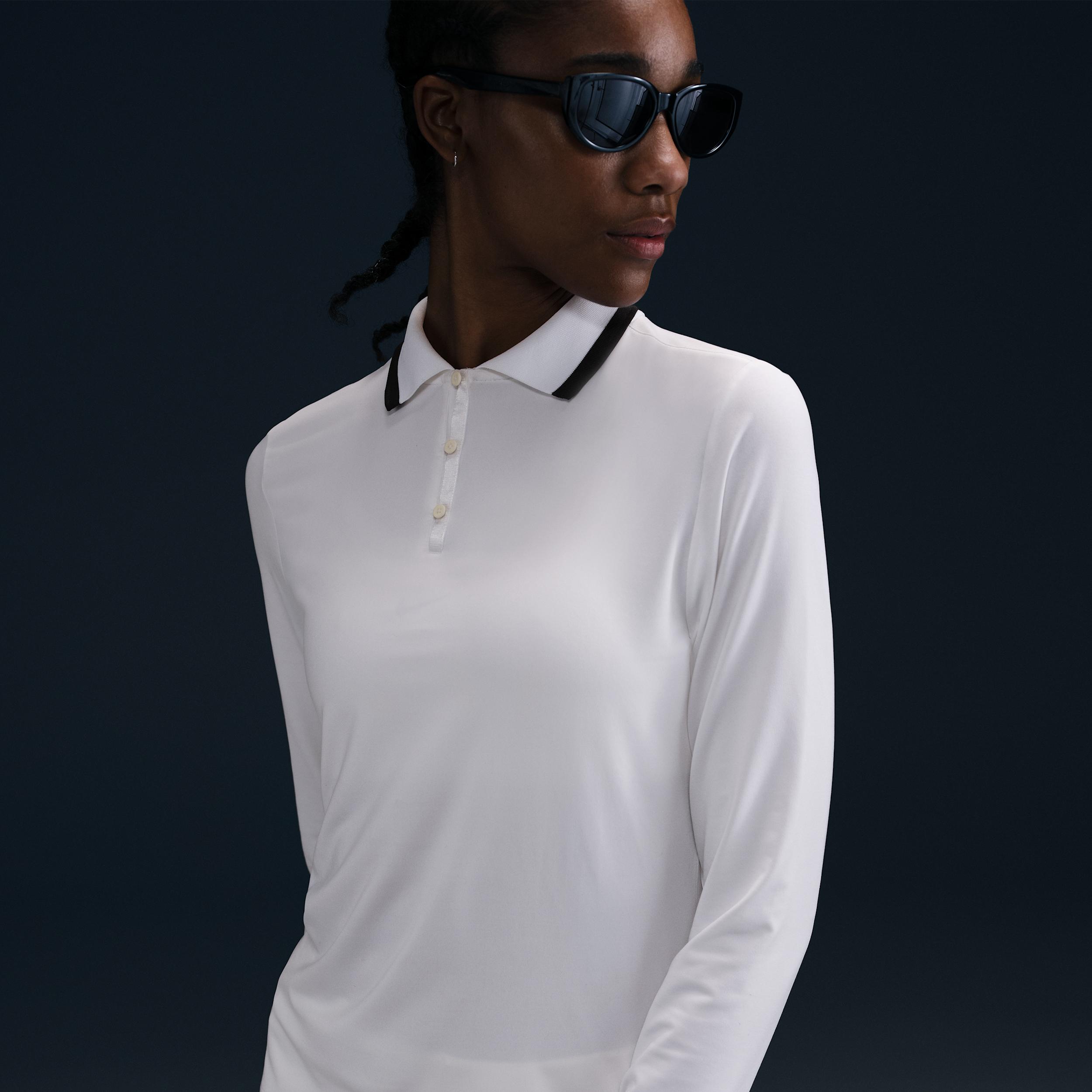 Nike Womens Tour Dri-FIT UV Protection Long-Sleeve Golf Polo | FZ6281-102 Product Image