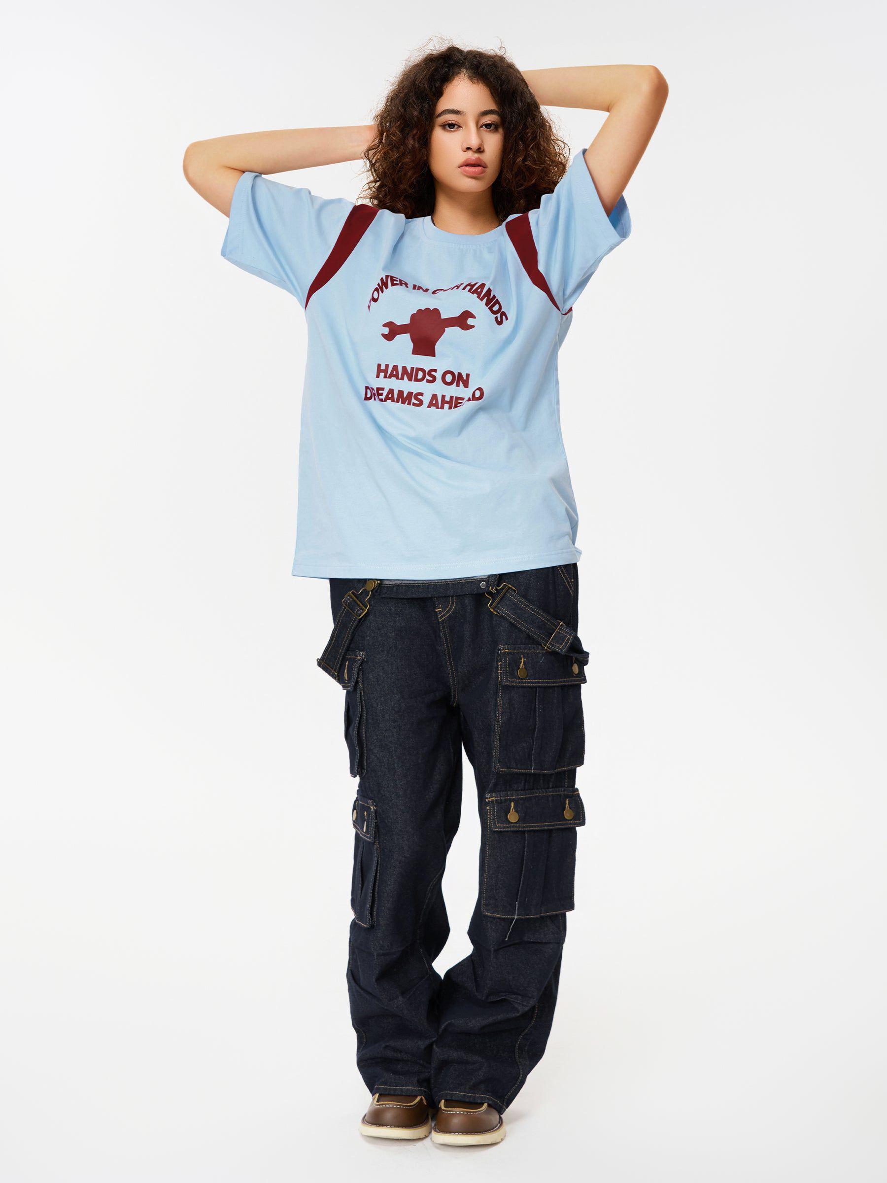 Aelfric Eden Cotton Color Blocking Tee Product Image