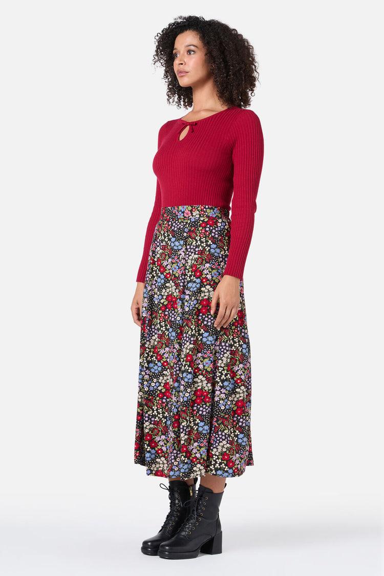 Ada 90's Floral Midi Skirt Product Image